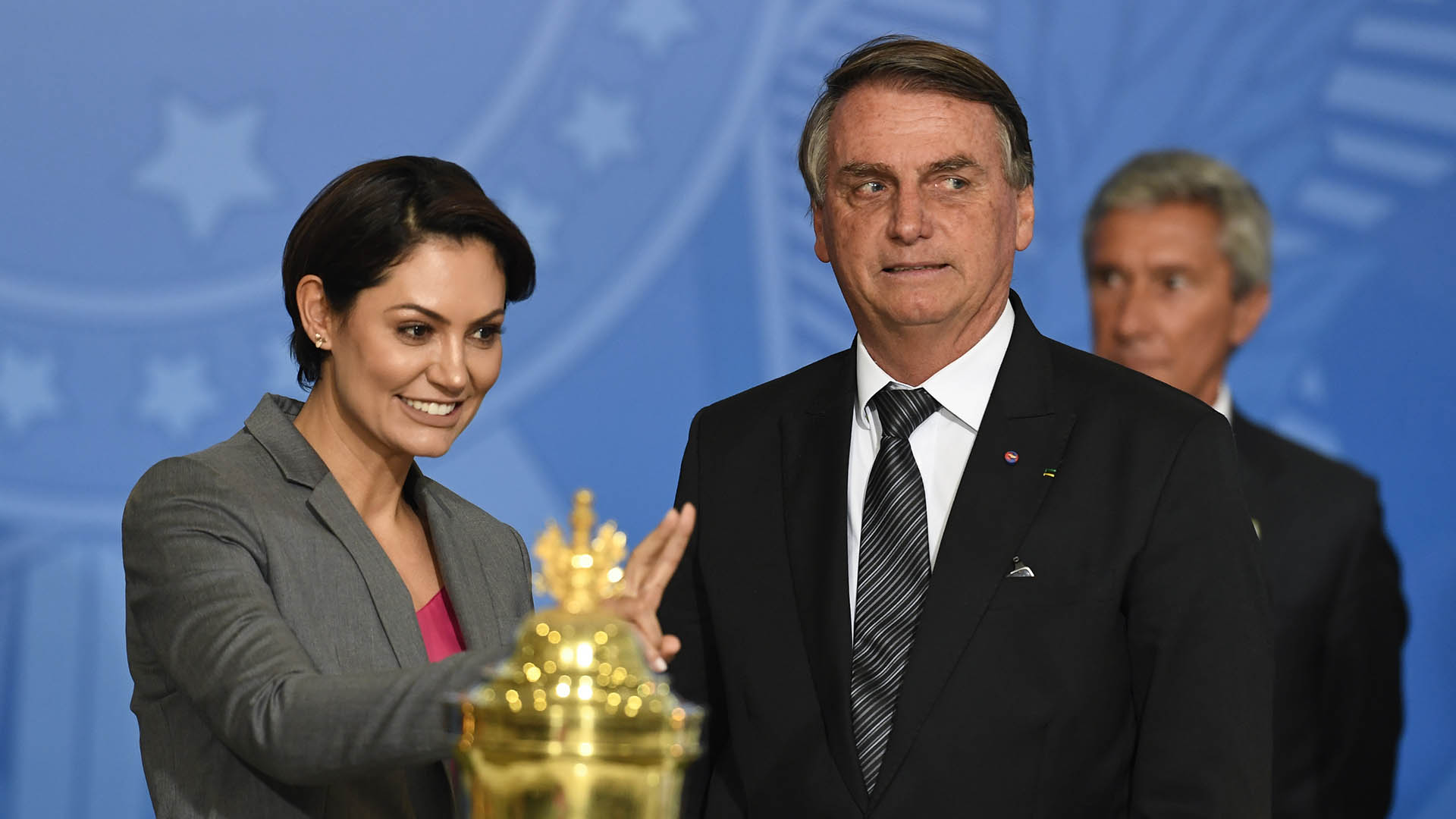 Michelle Bolsonaro mostra a sua marmita do dia