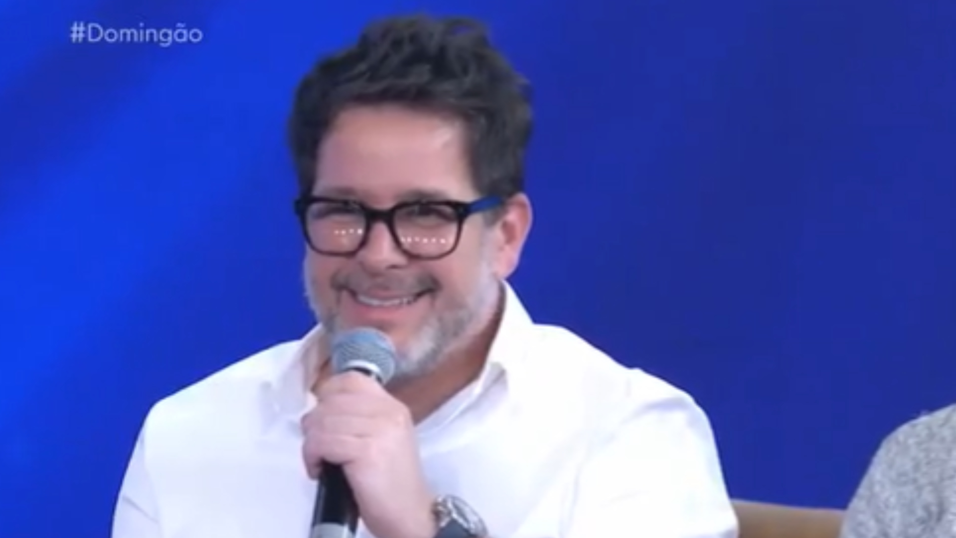 Murilo Benício reencontra duas ex-mulheres no palco do ‘Domingão’