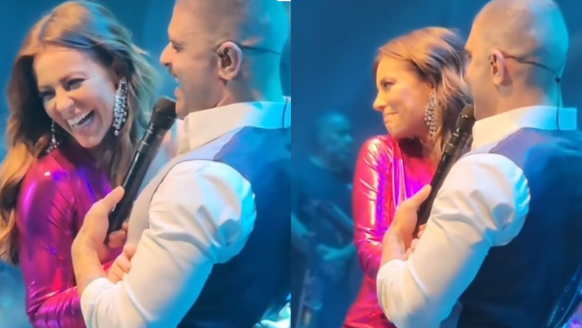 Diogo Nogueira se derrete por Paolla Oliveira em show: ”Quando ela sobe no palco”