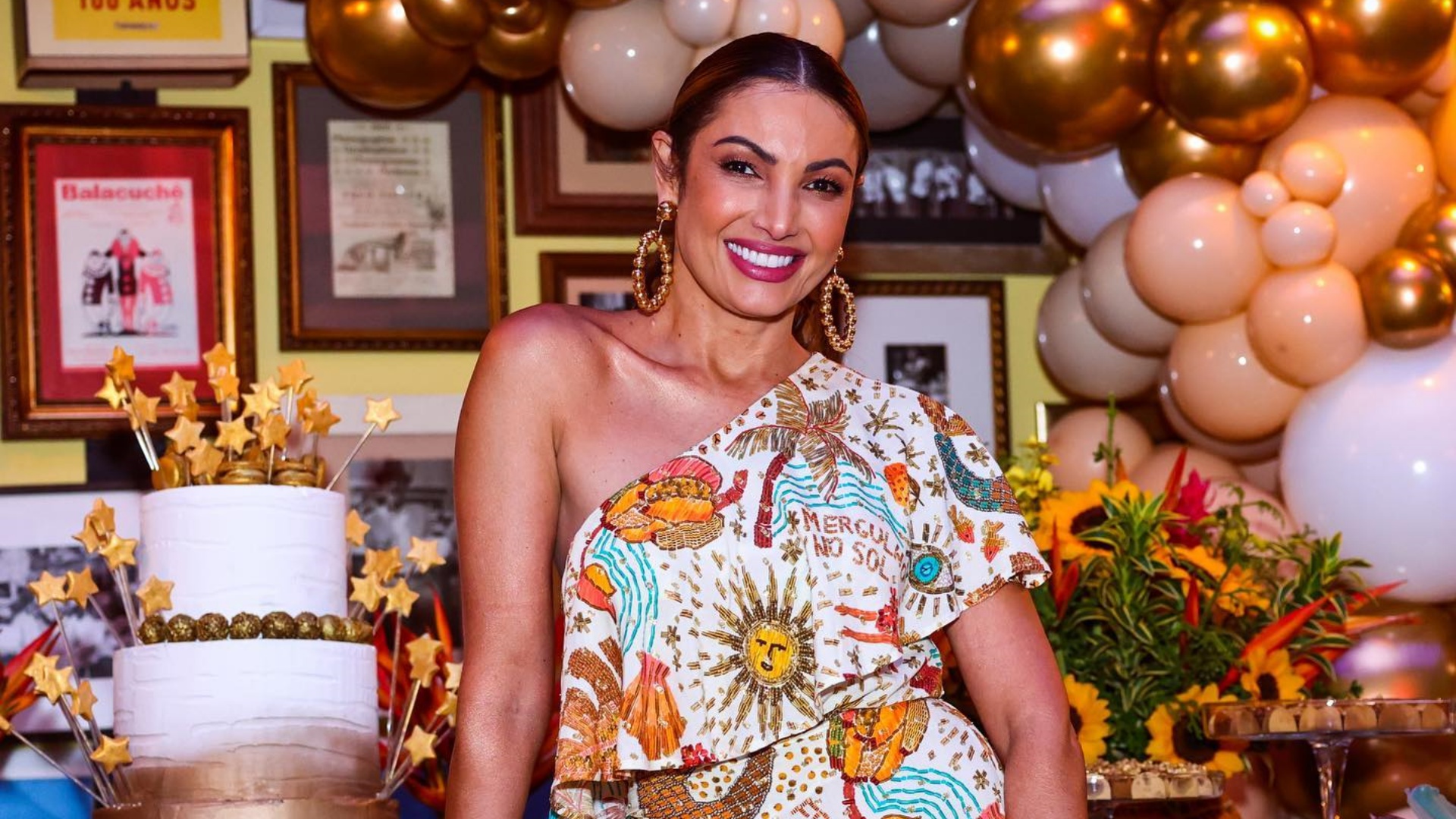 Com look deslumbrante, Patrícia Poeta comemora aniversário ao lado dos colegas do ‘Encontro’: “Turma incrível”