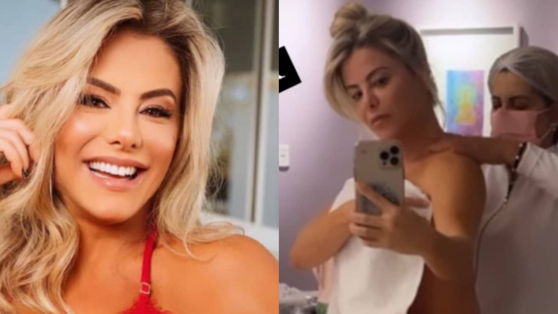 Só de fio-dental, Poliana Rocha quase mostra demais em sessão de drenagem