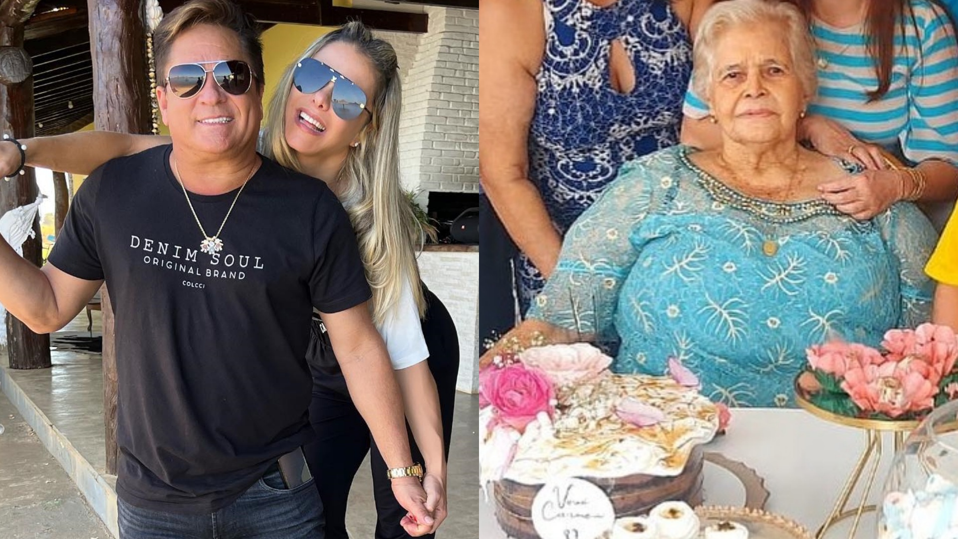 Poliana Rocha mostra família reunida no aniversário da mãe de Leonardo: “Sogra maravilhosa”