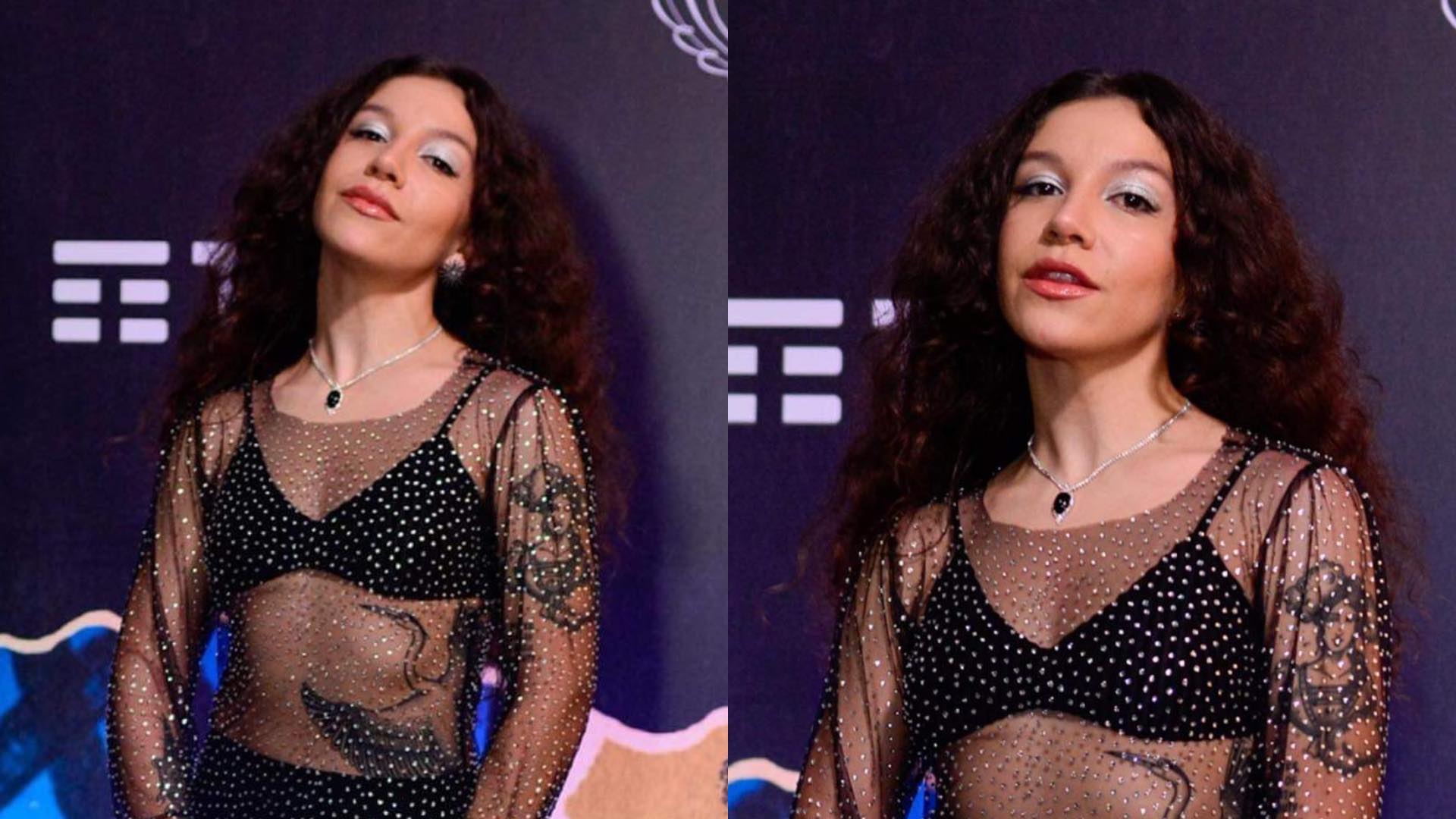 Ousada, Priscilla Alcantara elege look transparente para o Prêmio Multishow