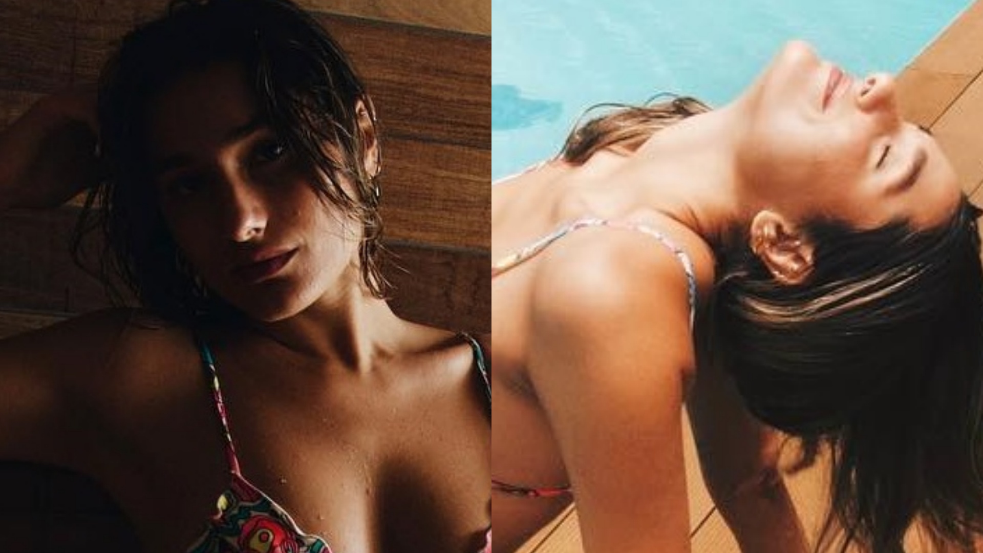 Sasha Meneghel exibe corpo impecável ao surgir de biquíni: “Sereia”