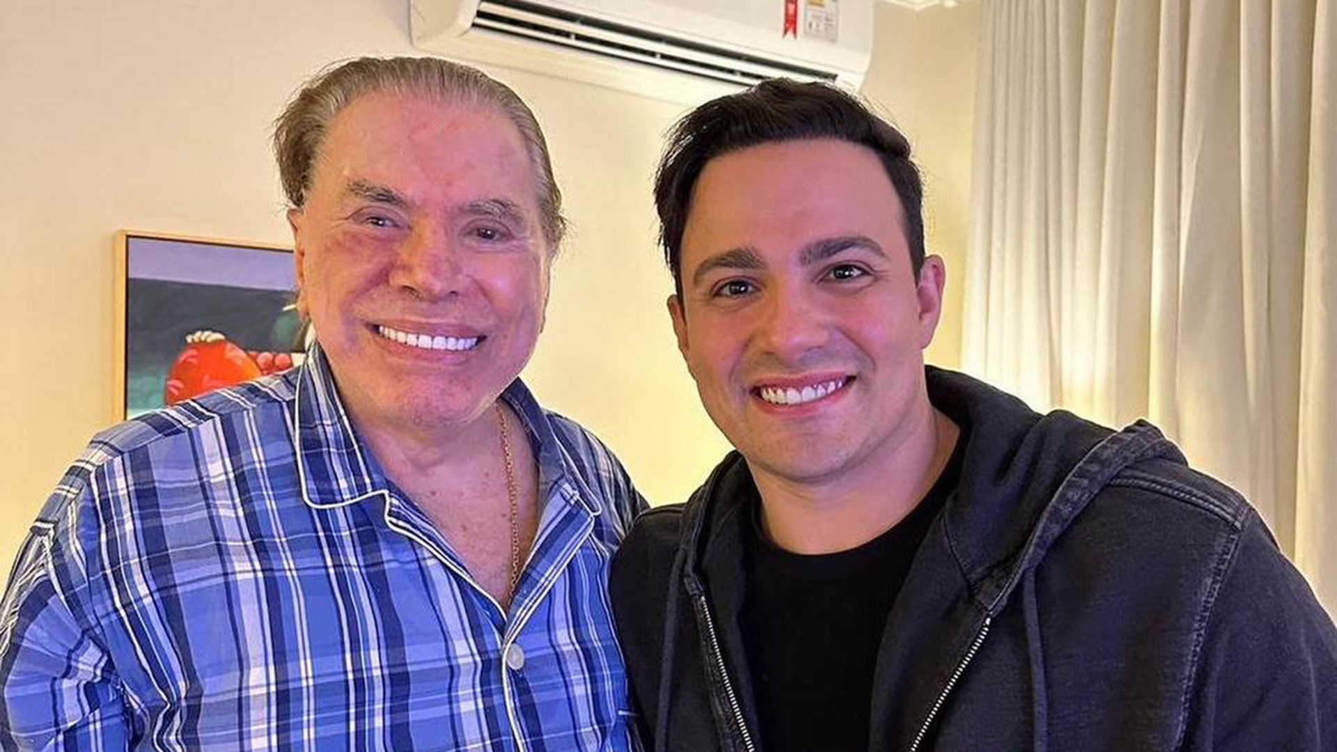 Namorado de Silvia Abravanel conhece o sogro, Silvio Santos
