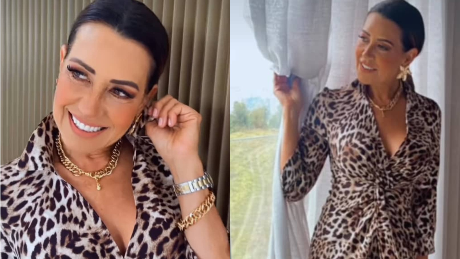 Com fenda no limite, Solange Frazão ostenta pernão sarado em look ousado: ”Maravilhosa”