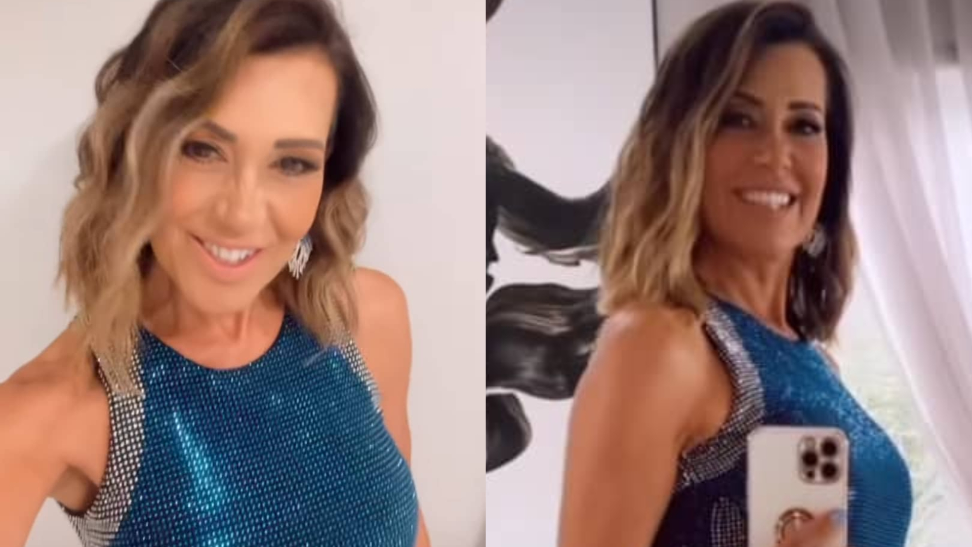 De vestidinho brilhante, Solange Frazão rouba a cena com corpaço: ”Que mulher”