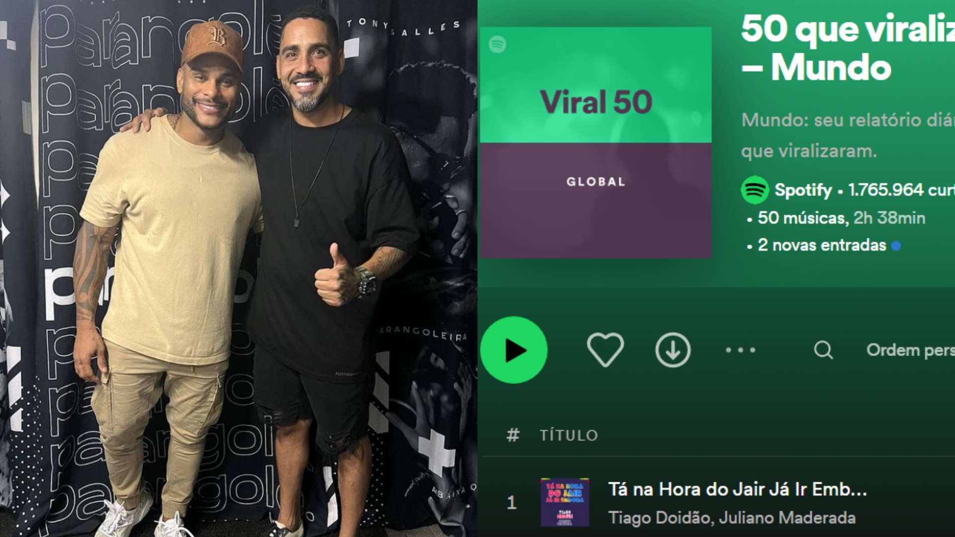 Música ‘Tá na Hora do Jair já ir embora’ alcança topo da lista mundial do Spotify