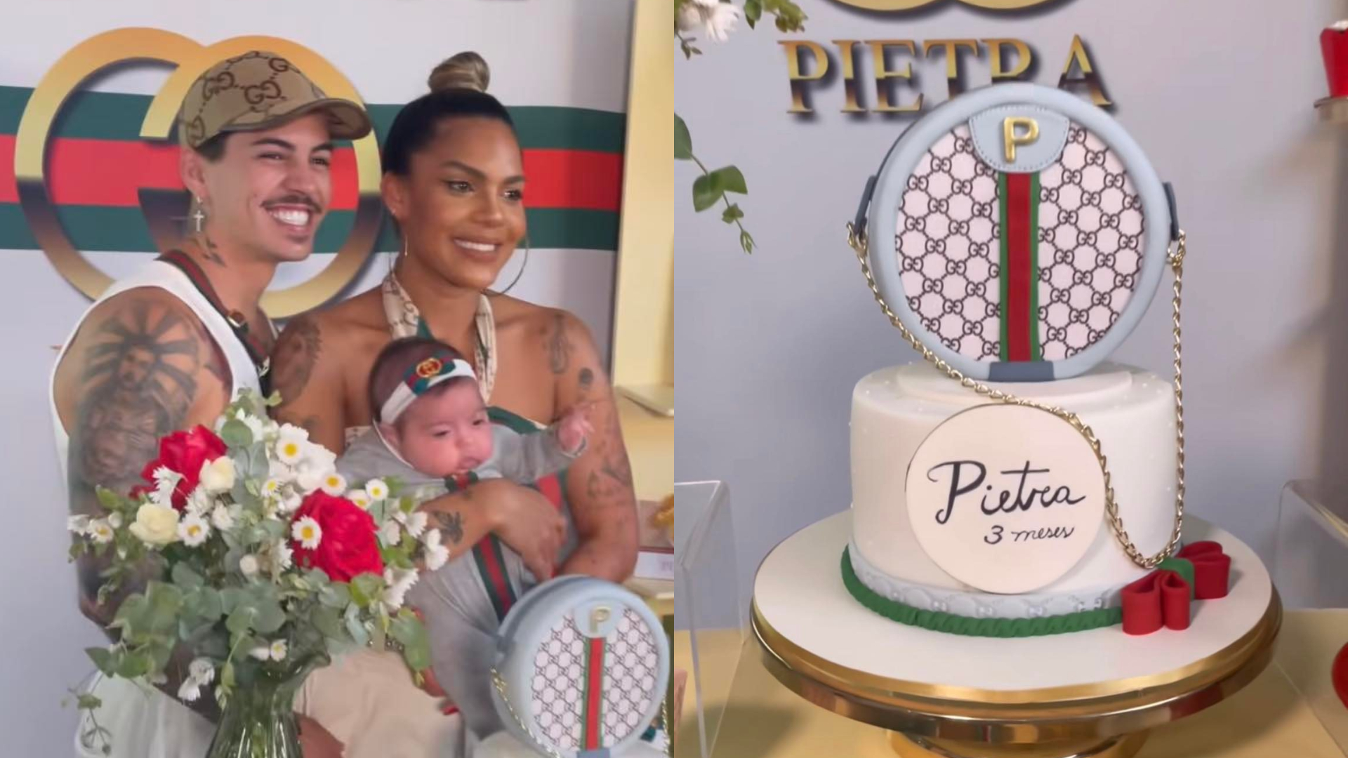 Tays Reis e Biel comemoram três meses da filha, Pietra, com festa temática: ”Especial”