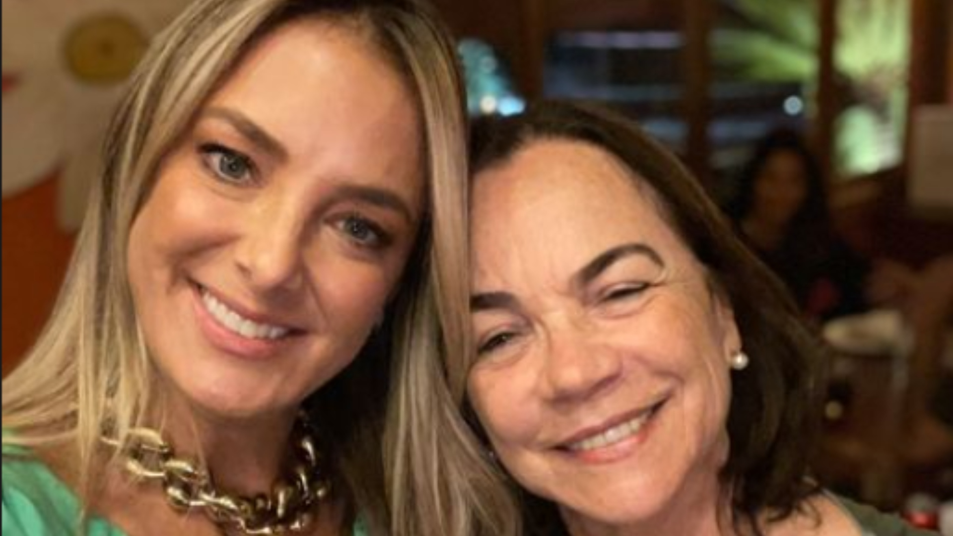 Ticiane Pinheiro relembra momentos com mãe de Cesar Tralli, que morreu no final de semana