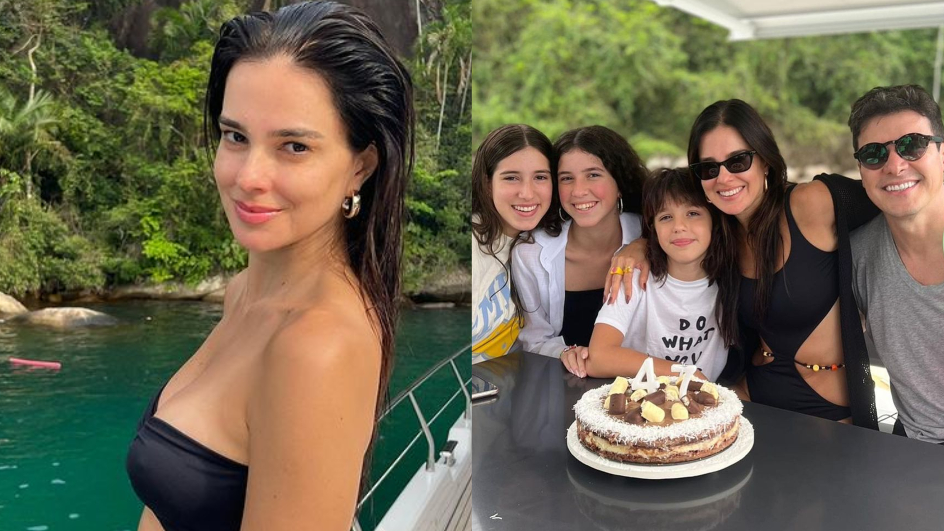 Vera Viel comemora aniversário de 47 anos e choca com corpaço: ”Cada dia mais linda”