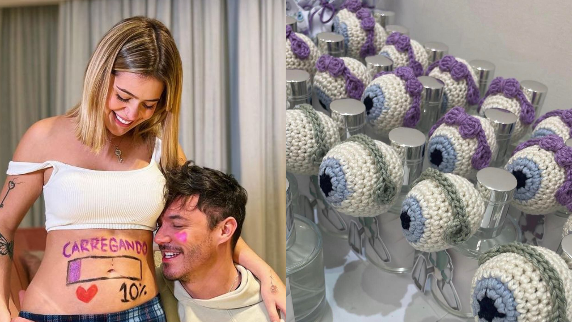 Viih Tube e Eliezer mostram novos detalhes do chá revelação do filho: ”Contagem regressiva”
