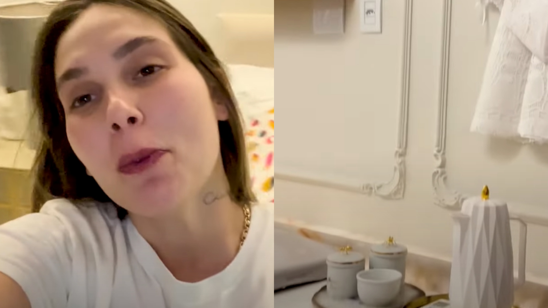 Virginia mostra quartinho de Maria Flor, que pode nascer a qualquer momento
