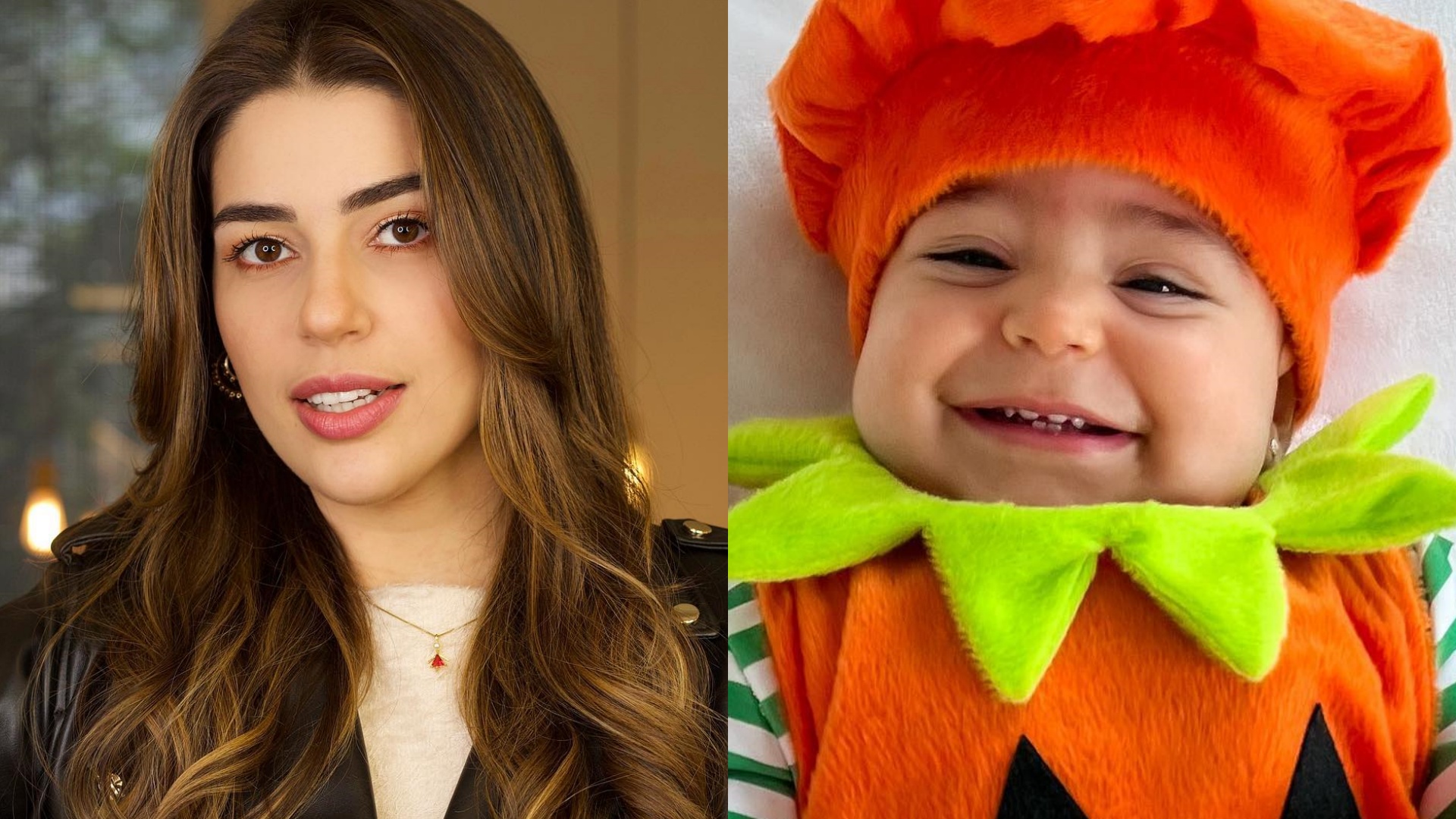 Em clima de Halloween, Vivian Amorim celebra os 9 meses da filha: “Abóbora mais linda”