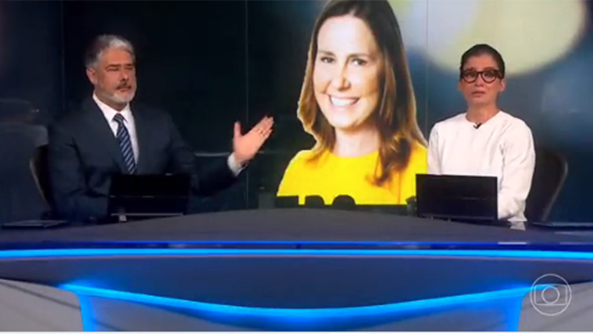 Renata Vasconcellos chora ao vivo no Jornal Nacional após notícia da morte de Susana Naspolini