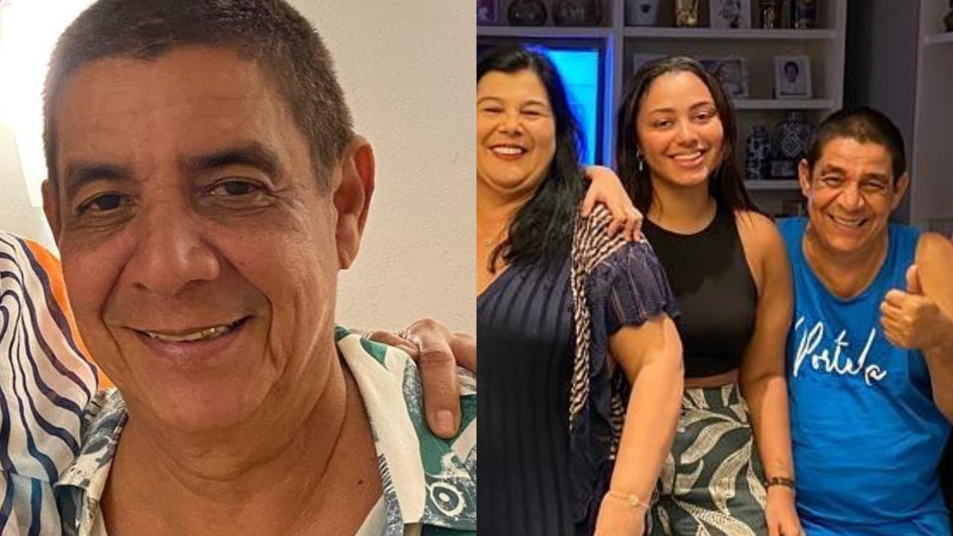 Zeca Pagodinho reúne a família no aniversário da mulher, Mônica Silva: ”Muita saúde e amor”