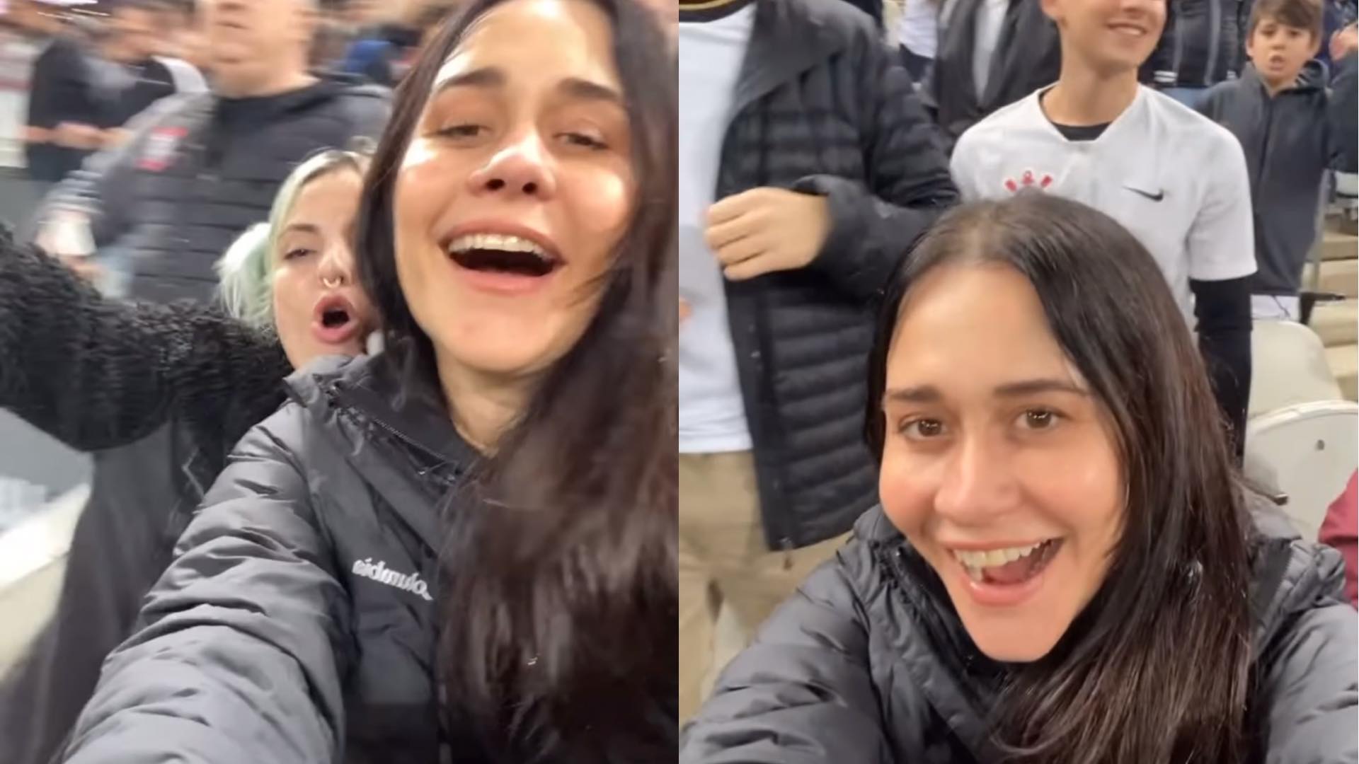 Alessandra Negrini marca presença em jogo do Corinthians: “Foi lindo”