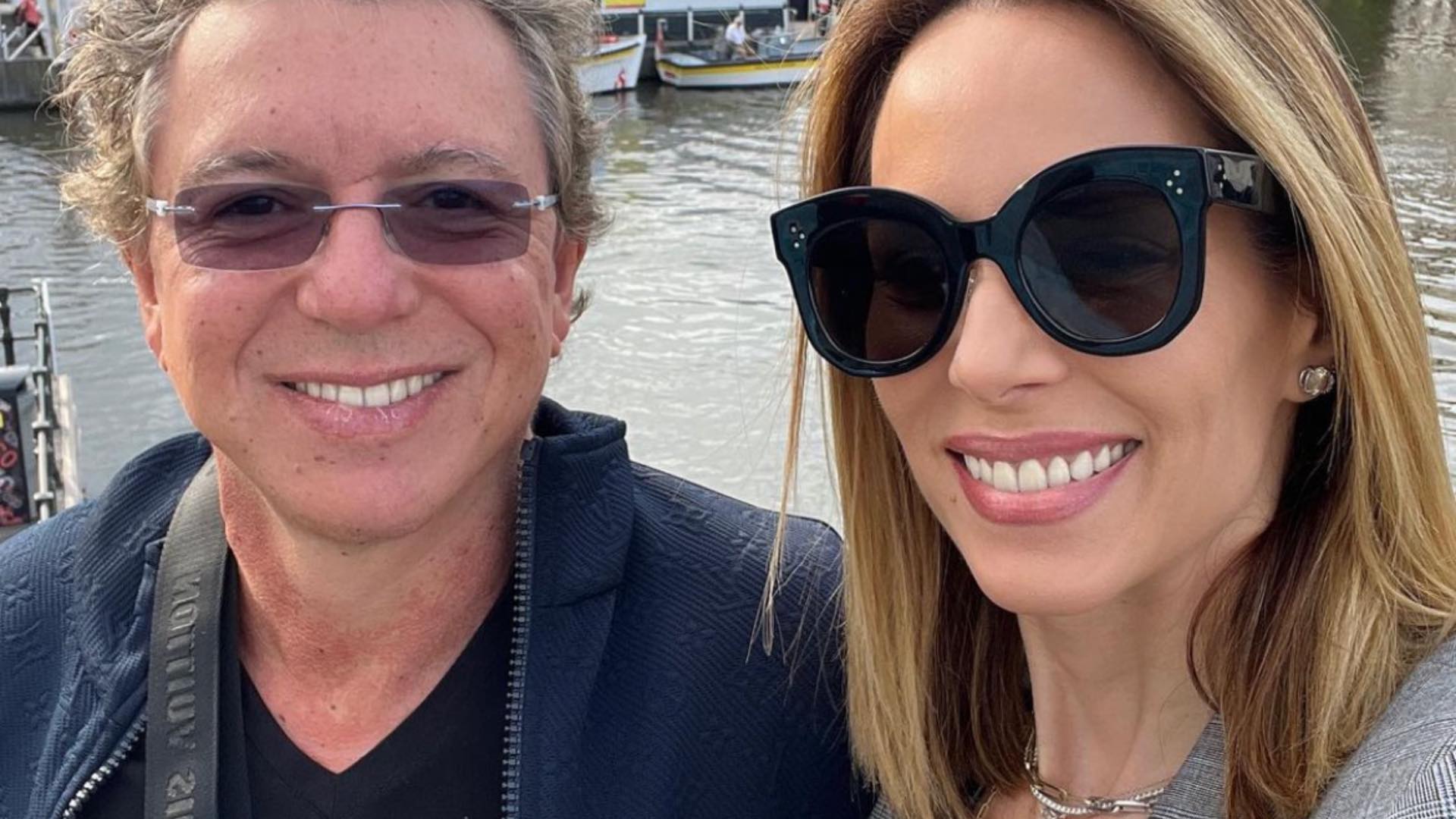 Ana Furtado curte descanso ao lado de Boninho em Amsterdã: “Meu galã preferido”