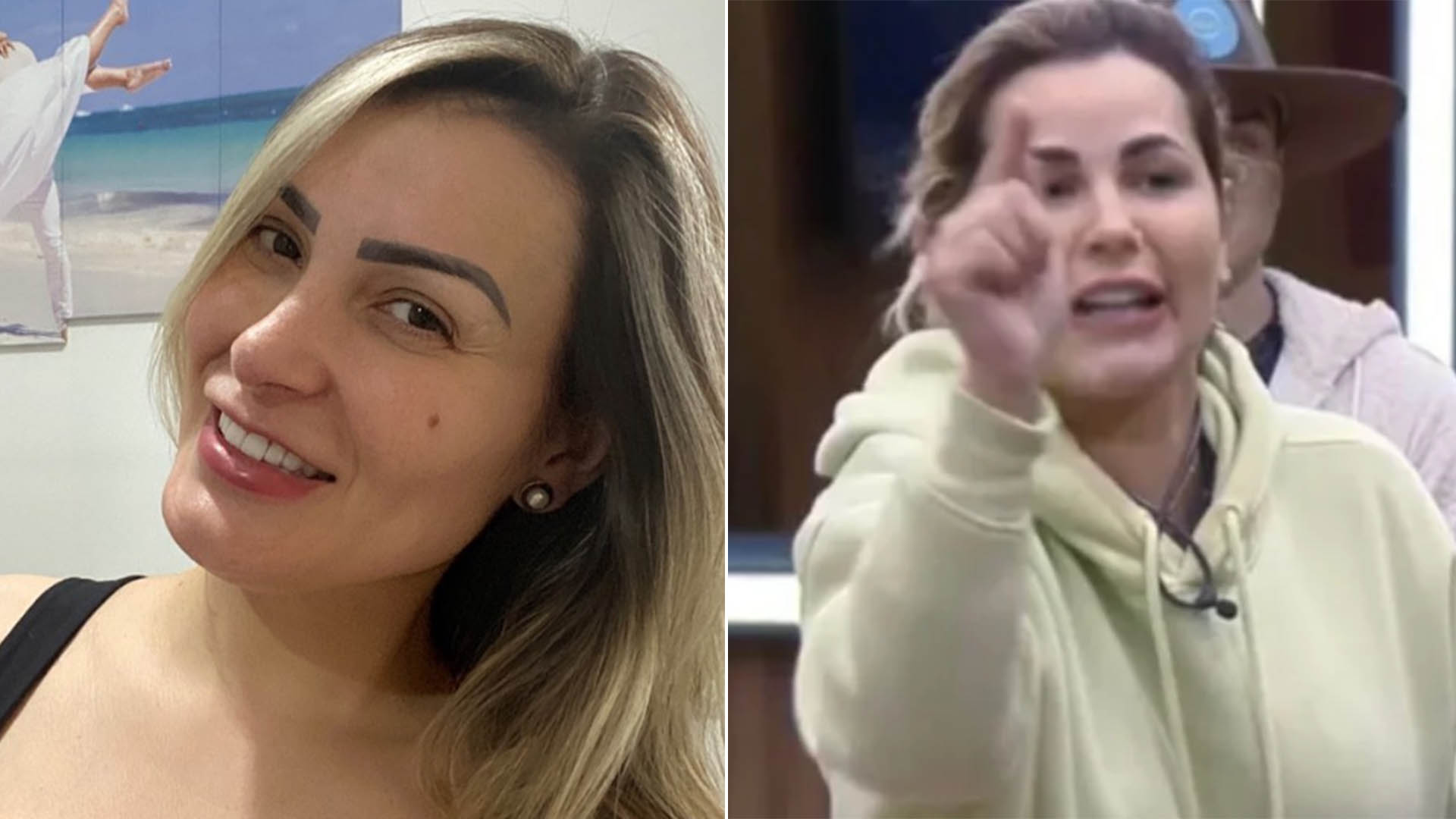 Andressa Urach comemora atitude de Deolane Bezerra em A Fazenda 14