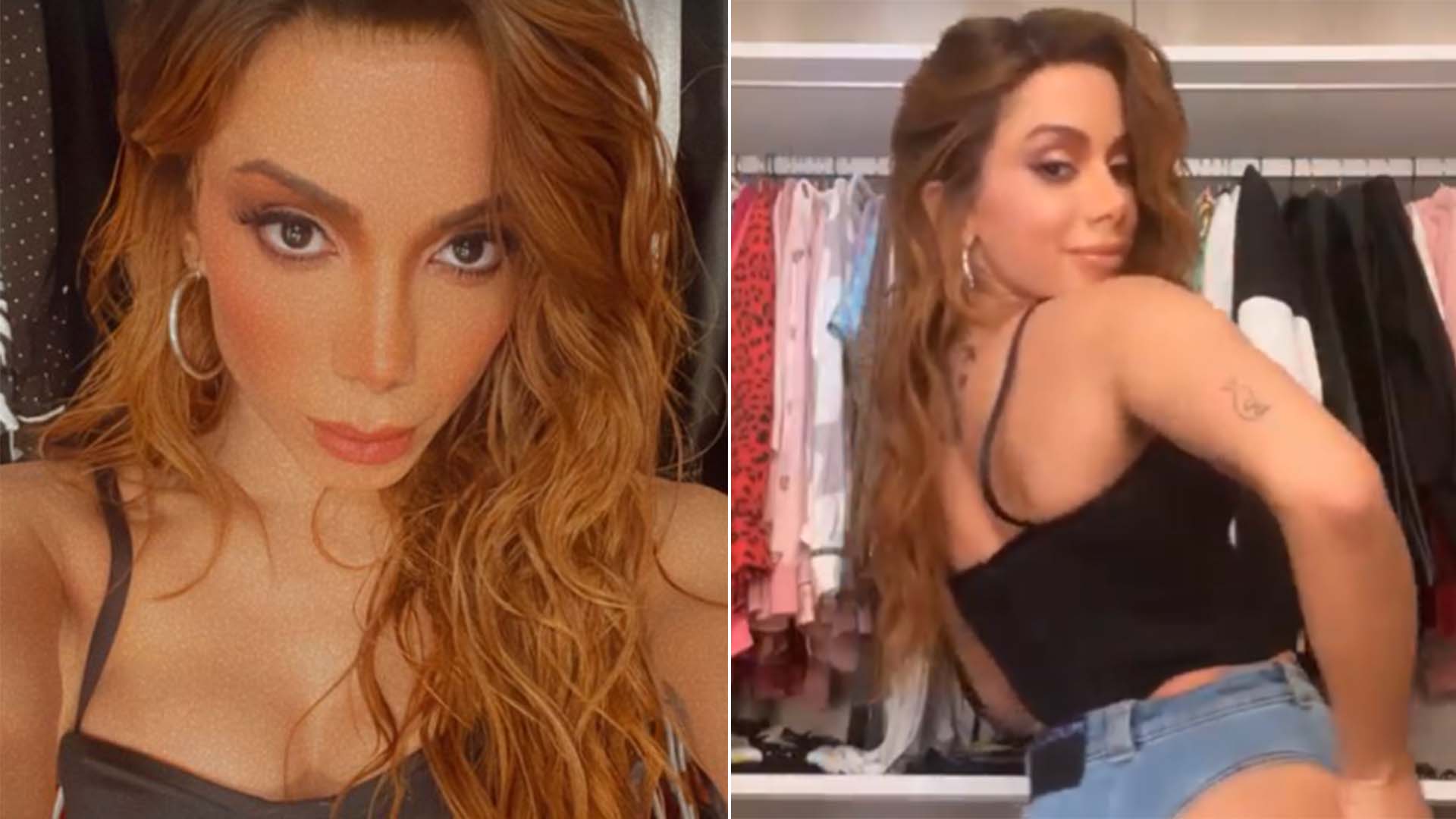 Anitta deixa o bumbum à mostra ao usar calça com recortes estratégicos