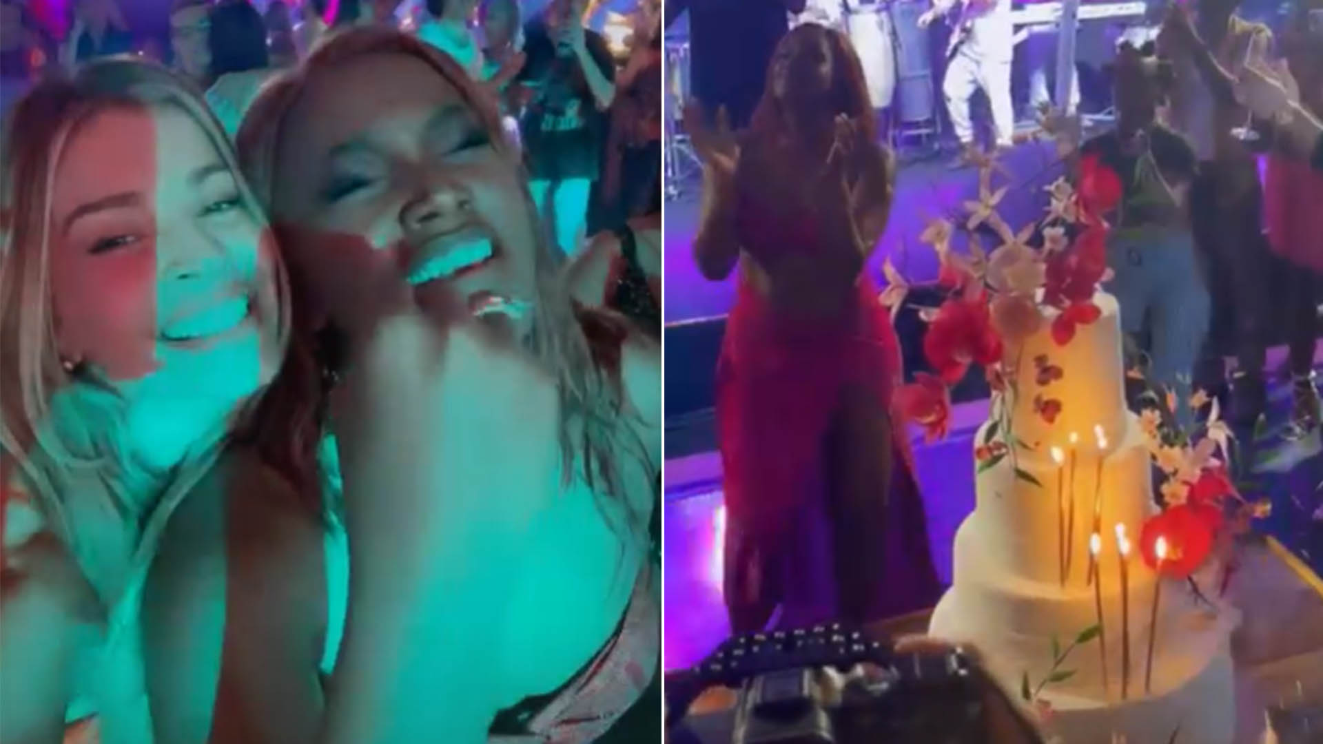 Iza comemora seu aniversário em festa com a presença de famosos
