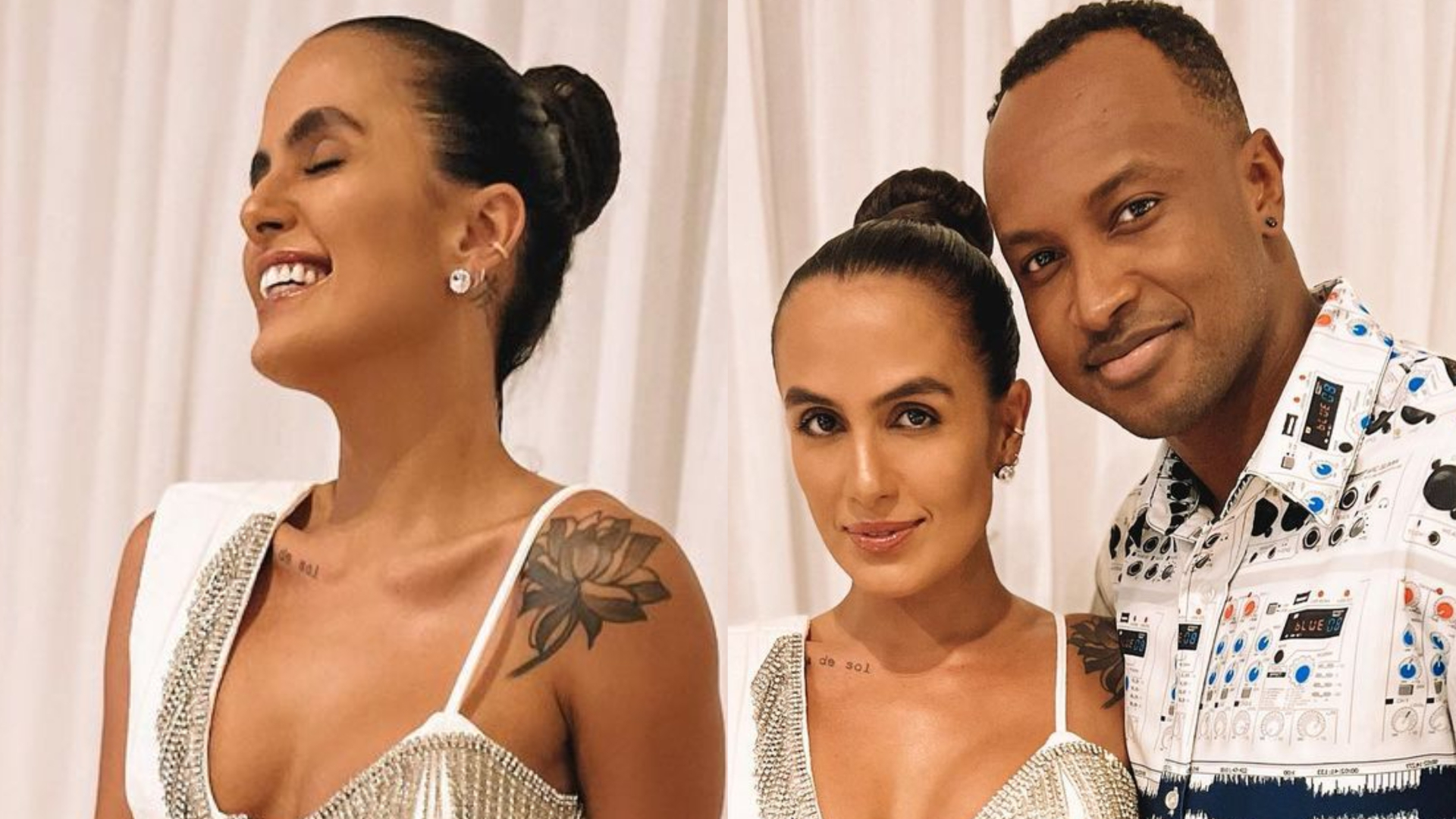 Carol Peixinho aposta em look curtinho poderoso para noitada com Thiaguinho: ”Surreal”