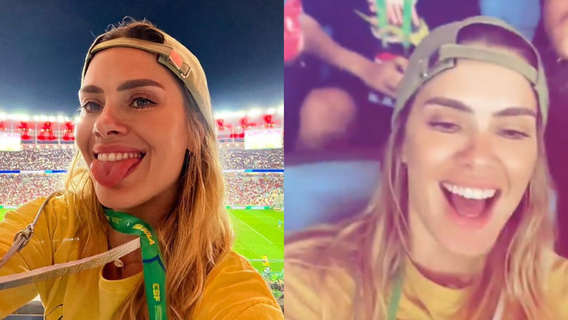 Carolina Dieckmann assiste a jogo no Maracanã com os filhos: ”Como é bom ser Flamengo”