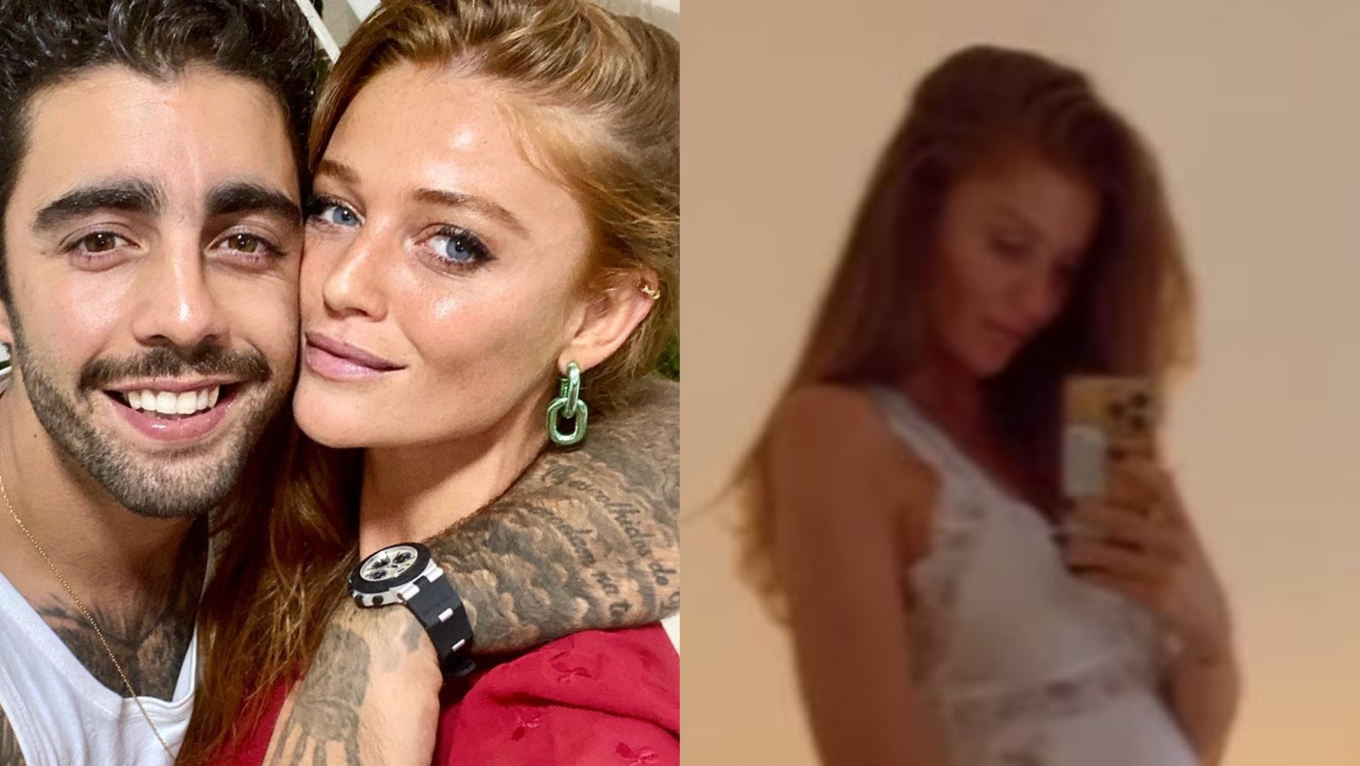 Cintia Dicker posa de camisola e exibe barriga à espera do primeiro bebê com Pedro Scooby