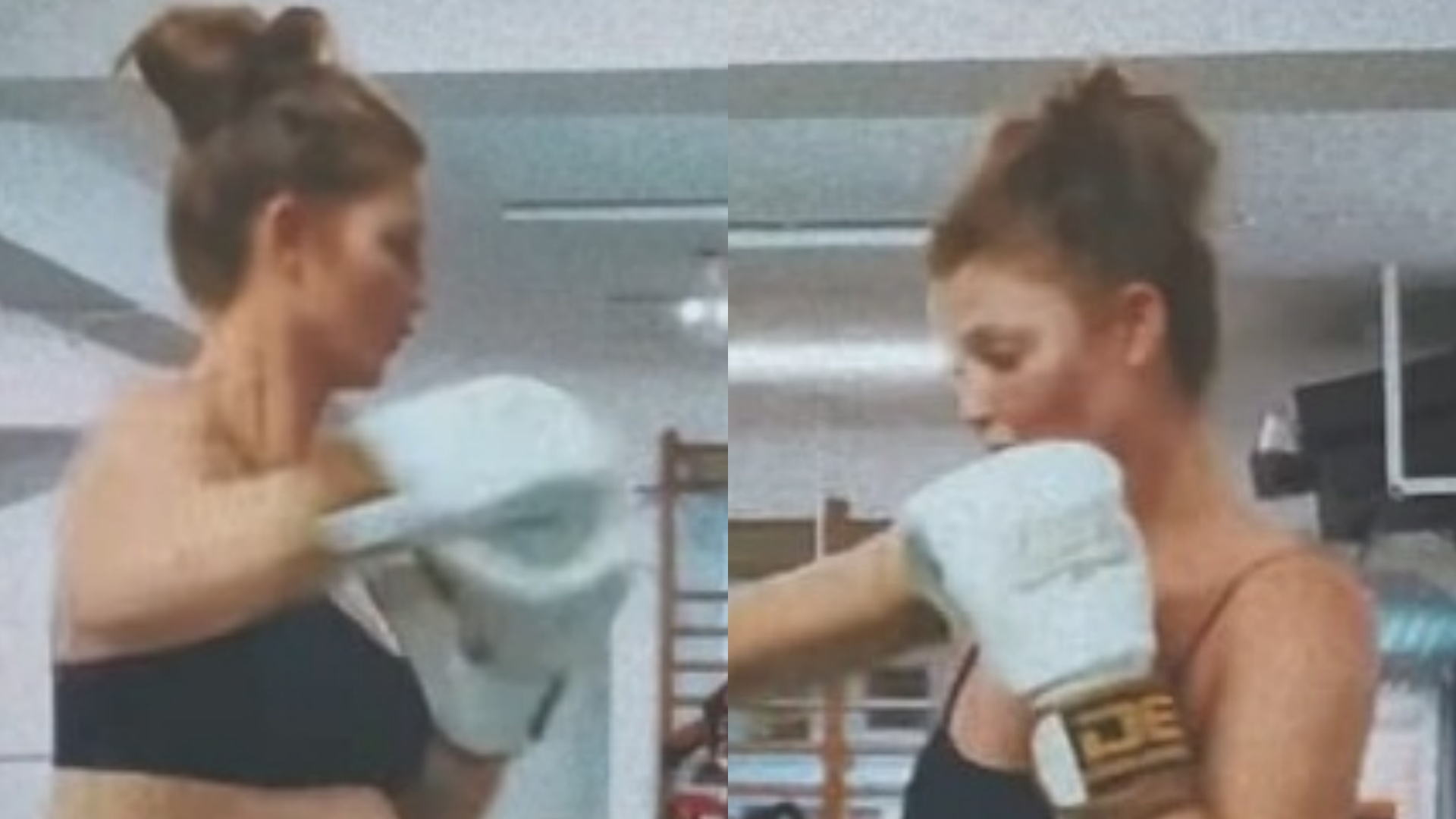 Grávida, Cintia Dicker impressiona ao mostrar barrigão durante treino de luta