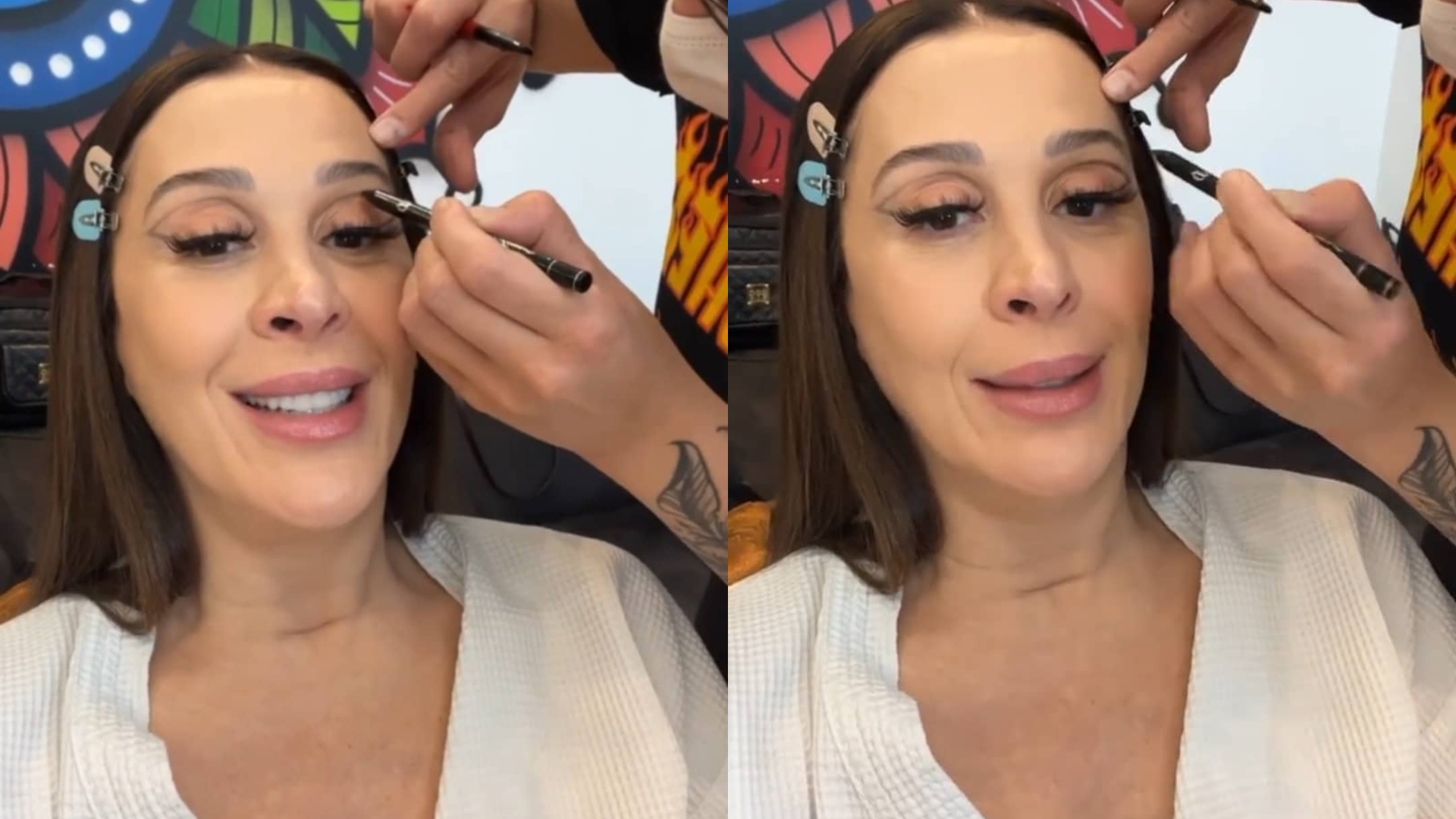 Grávida, Claudia Raia surge trabalhando e dispara: ”Gravidez não é doença”