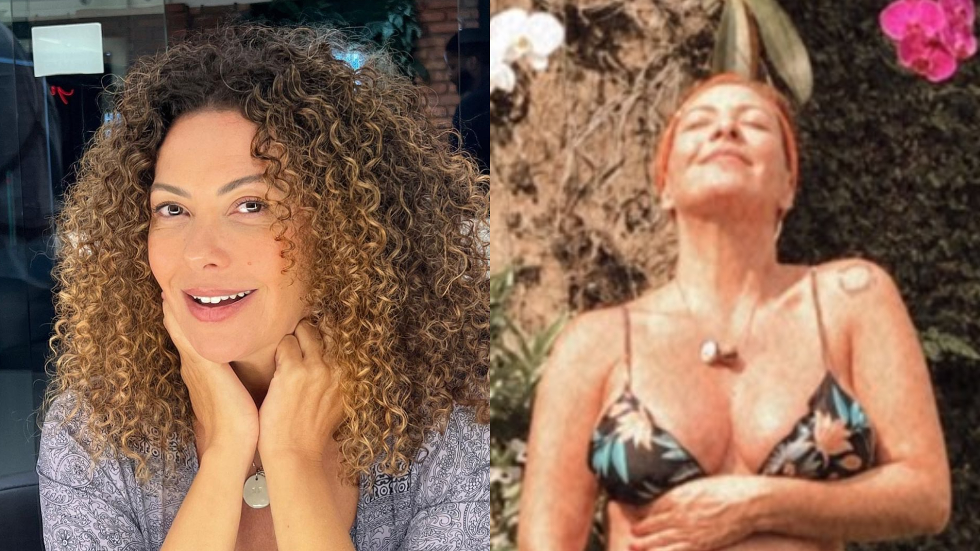 De biquíni, Fabiula Nascimento relembra gravidez dos filhos gêmeos: ”TBT”