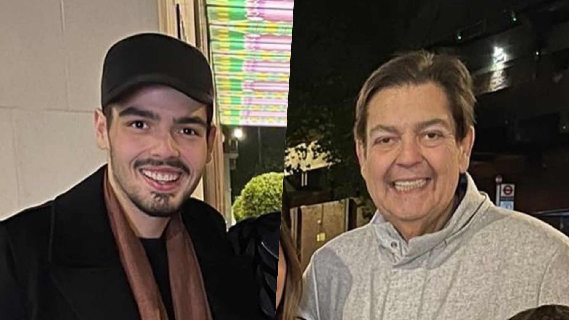 Faustão e o filho tietam o craque Willian, do Fulham, em Londres: ”Amamos”