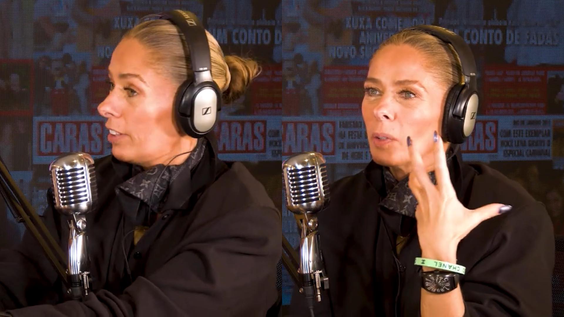 No PODCARAS, Adriane Galisteu fala sobre a adrenalina de apresentar reality na TV: “Estava apreensiva”