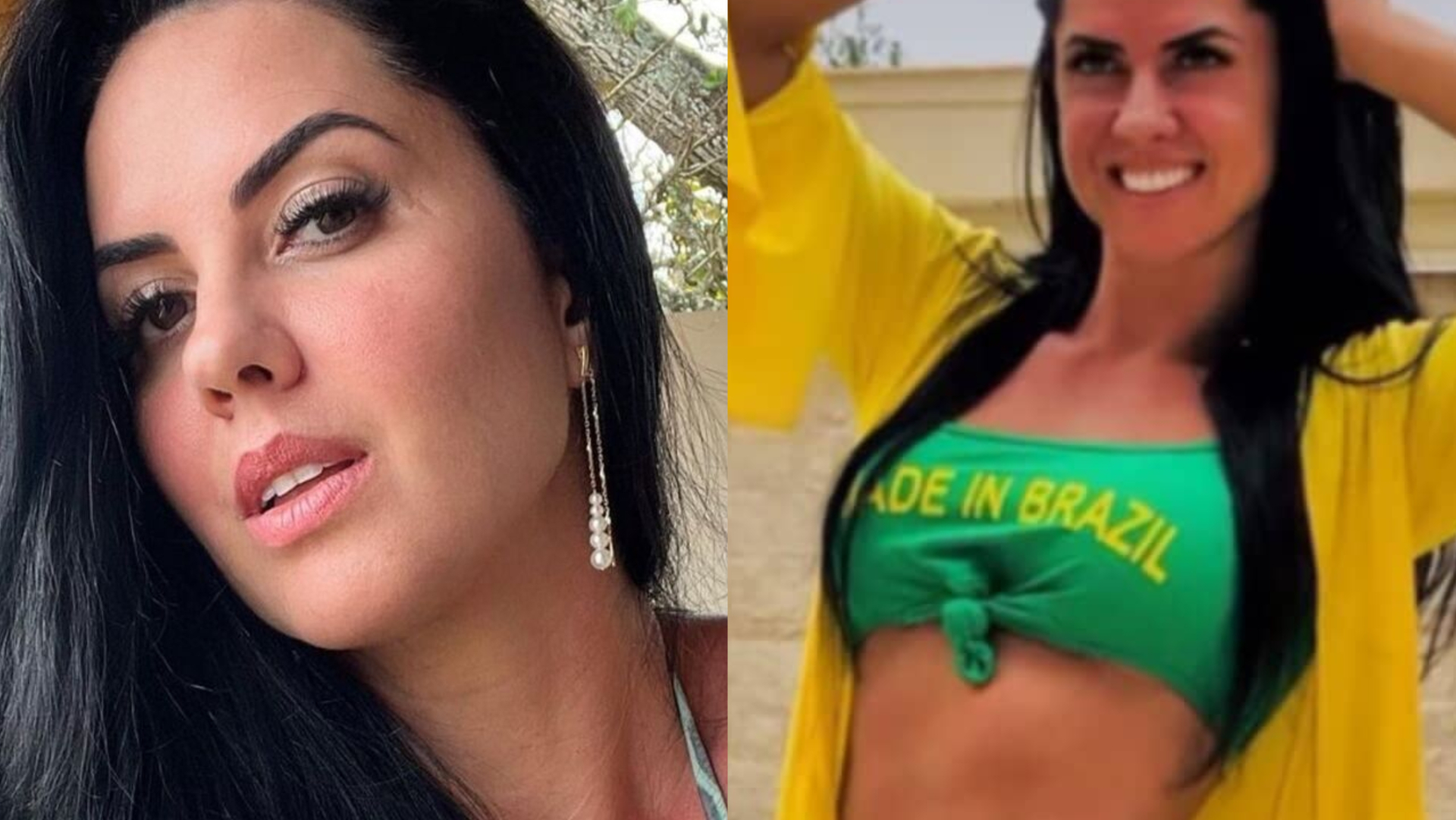 Temática, Graciele Lacerda surge de biquíni verde e exibe corpaço absurdo na piscina