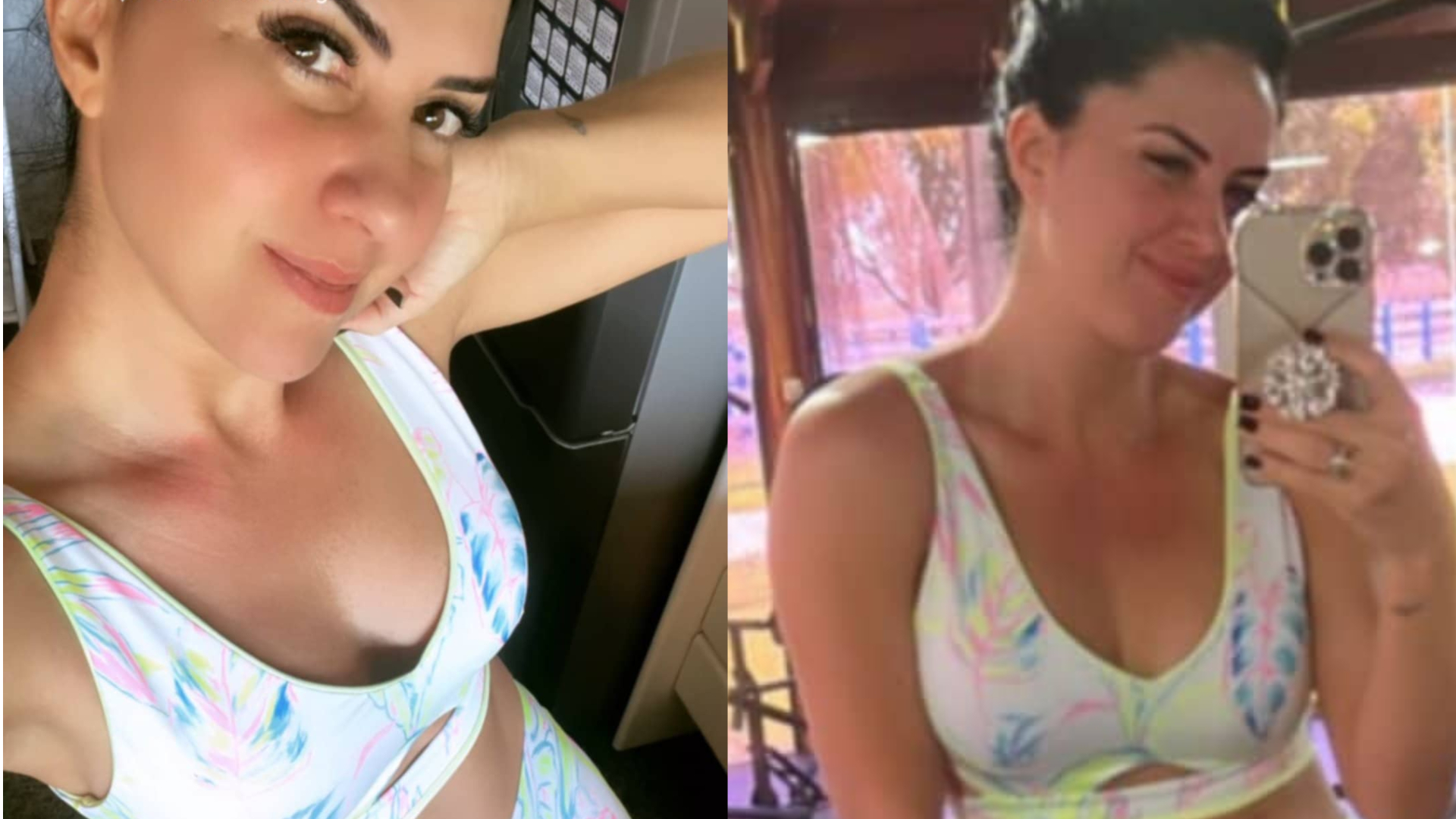 De top e calça de ginástica, Graciele Lacerda exibe corpaço absurdo na academia da fazenda
