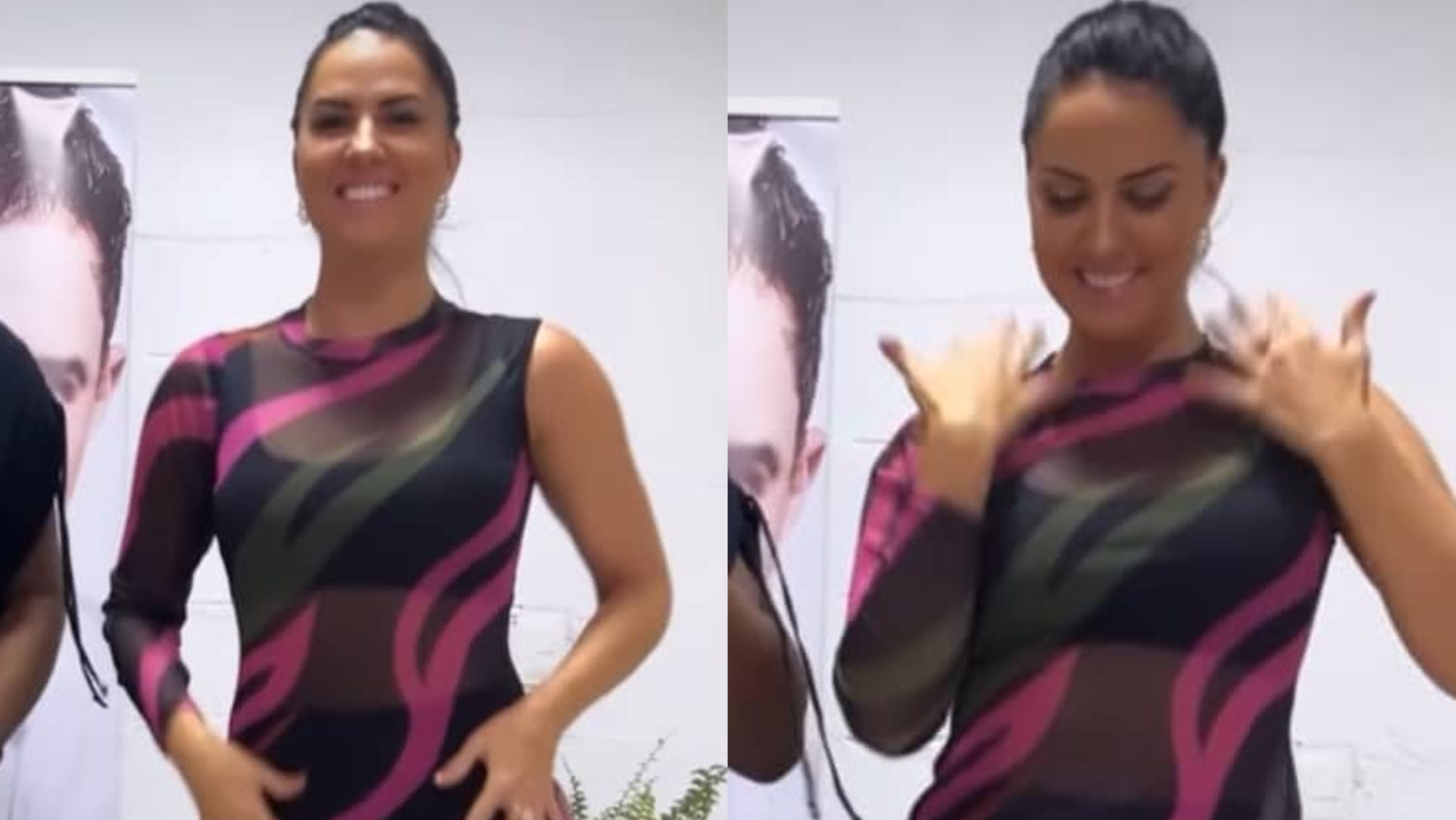 De look micro transparente, Graciele Lacerda deixa curvas escaparem: ”Maravilhosa”