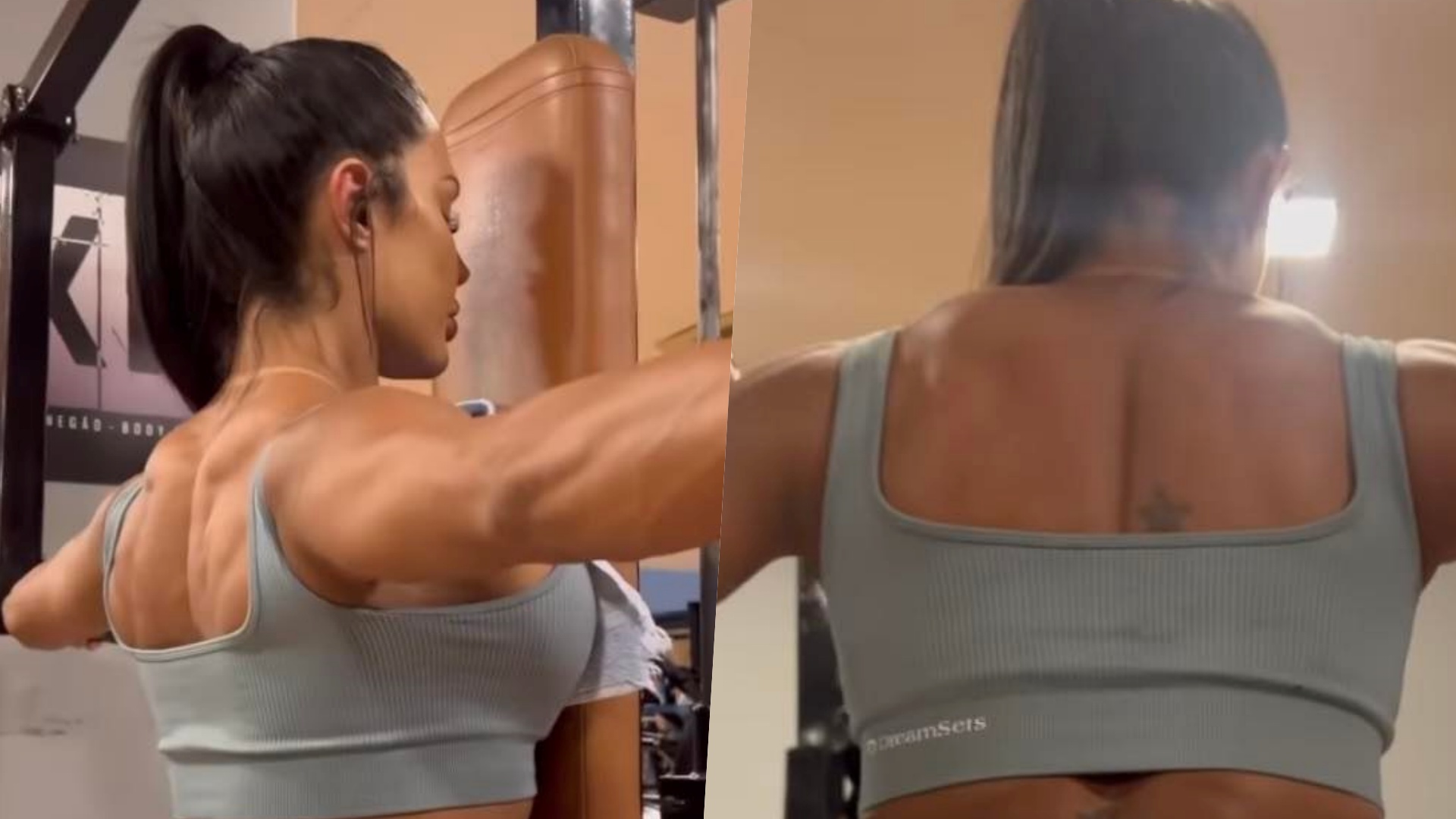 De costas, Gracyanne Barbosa empina o bumbum GG em calça coladíssima: ”Iniciar nosso treino”