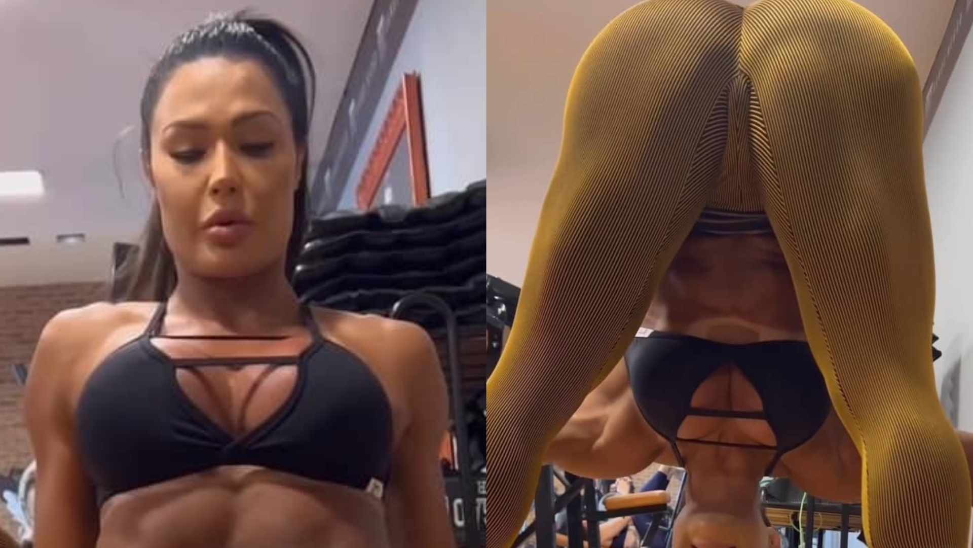 De bumbum para cima, Gracyanne Barbosa choca ao mostrar seu alongamento: ”Que nível”