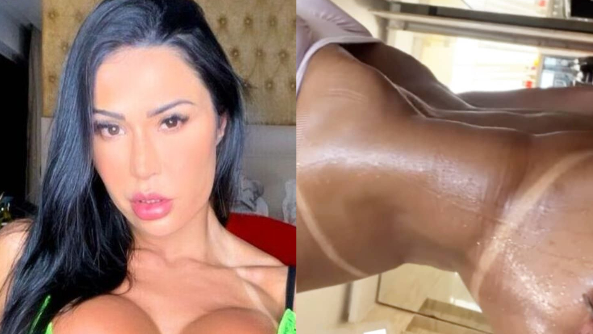 Toda suada, Gracyanne Barbosa abaixa calça e quase mostra demais: ”Tô assim”