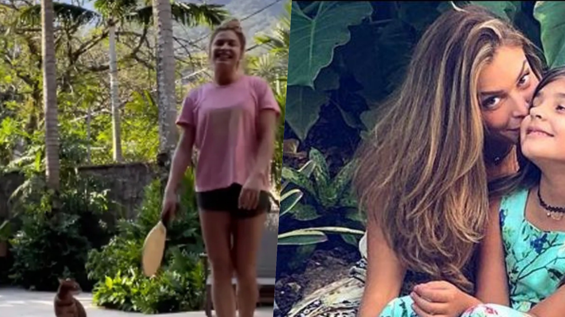 Grazi Massafera curte dia ensolarado ao lado da filha, Sofia: ”Jogo de quintal”