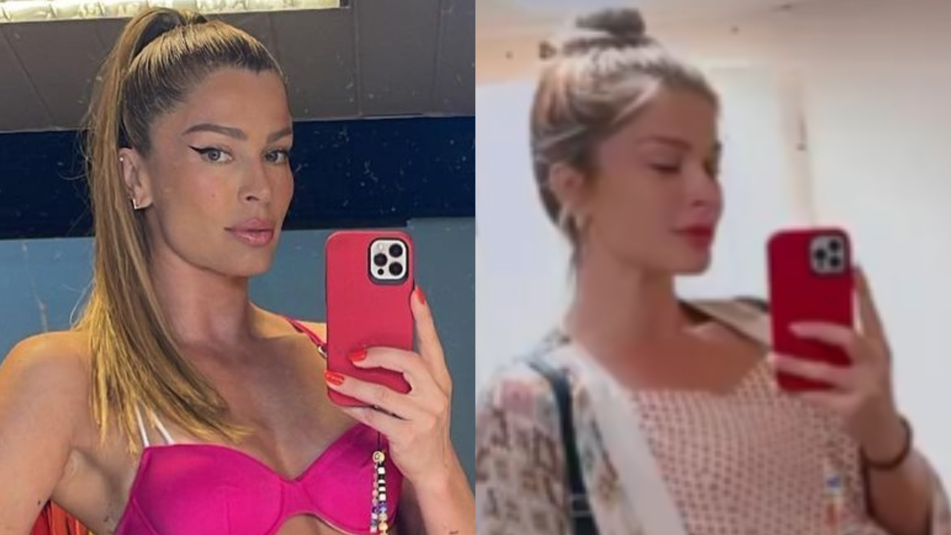 Grazi Massafera surge grávida em bastidores de ‘Travessia’: ”Chiara no forninho”