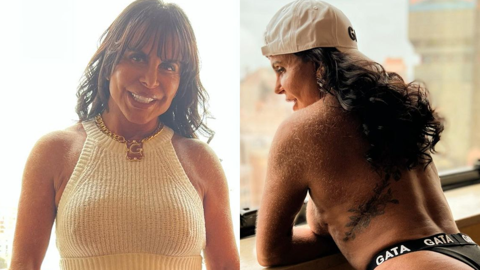 Sem sutiã, Gretchen escandaliza ao exibir corpaço em ensaio de lingerie: ”Sem ar”
