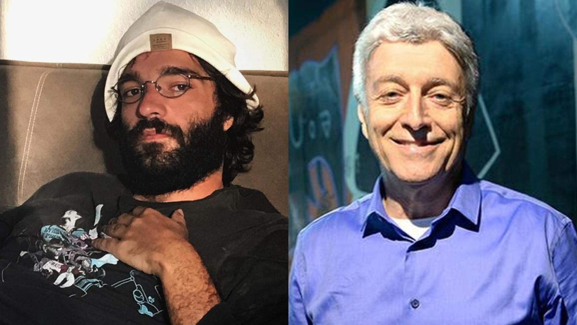 Humberto Carrão surge caracterizado como Caco Barcellos para série