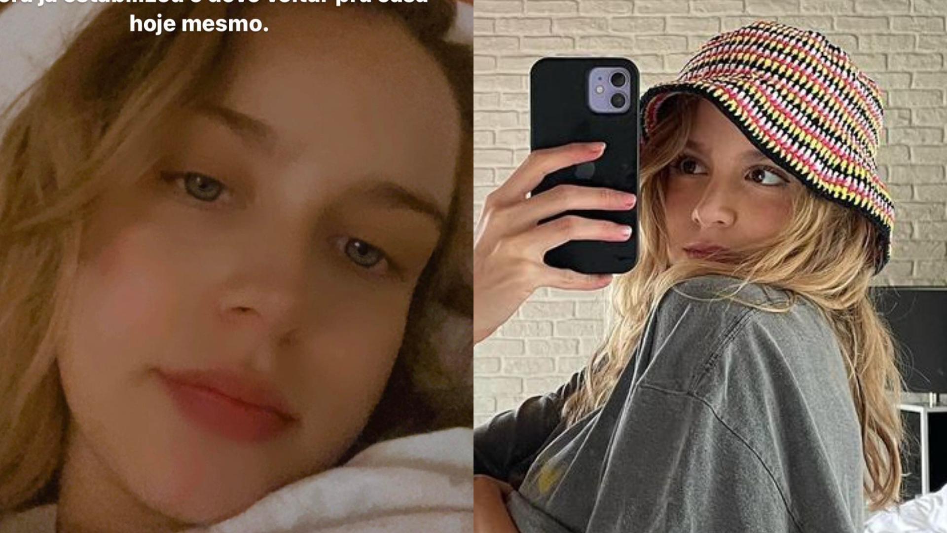 Isabella Scherer conta que estava na UTI: ”Já estabilizou”