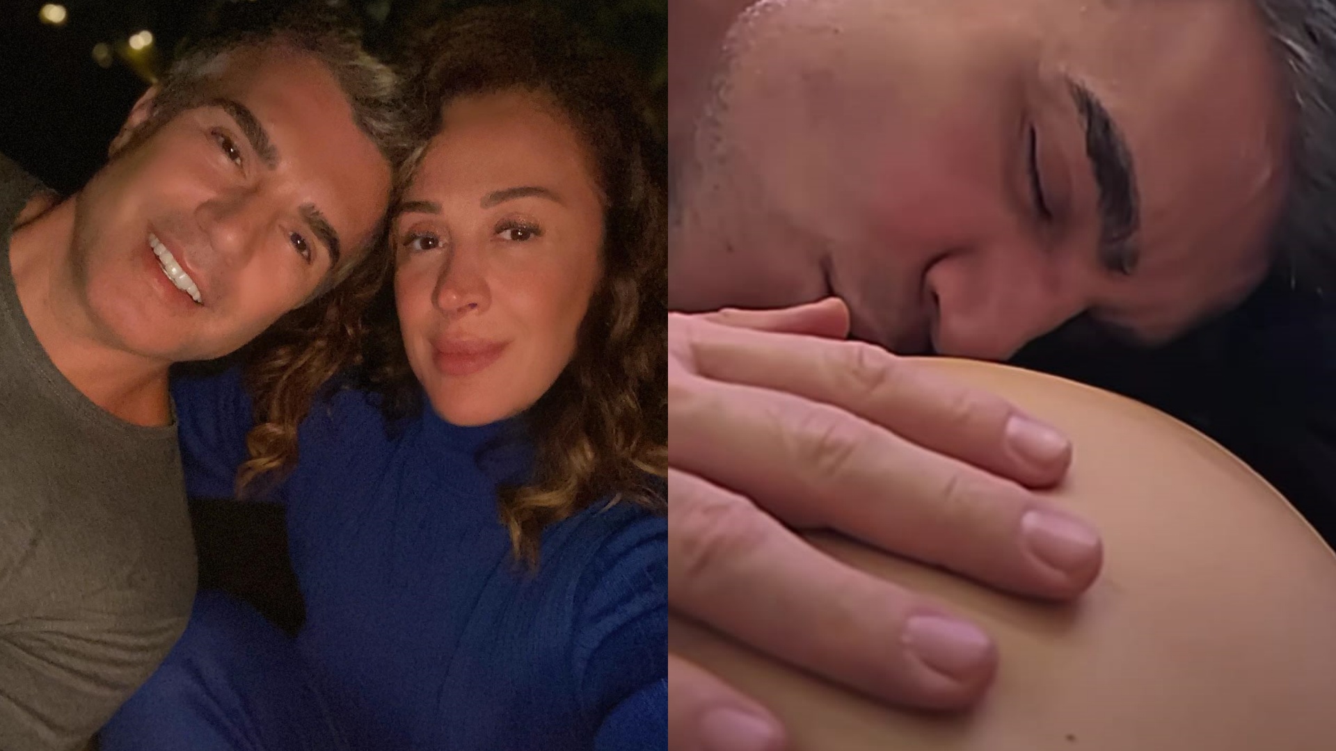 Jarbas Homem de Mello encanta ao surgir acariciando a barriga de Claudia Raia: “Que amor”