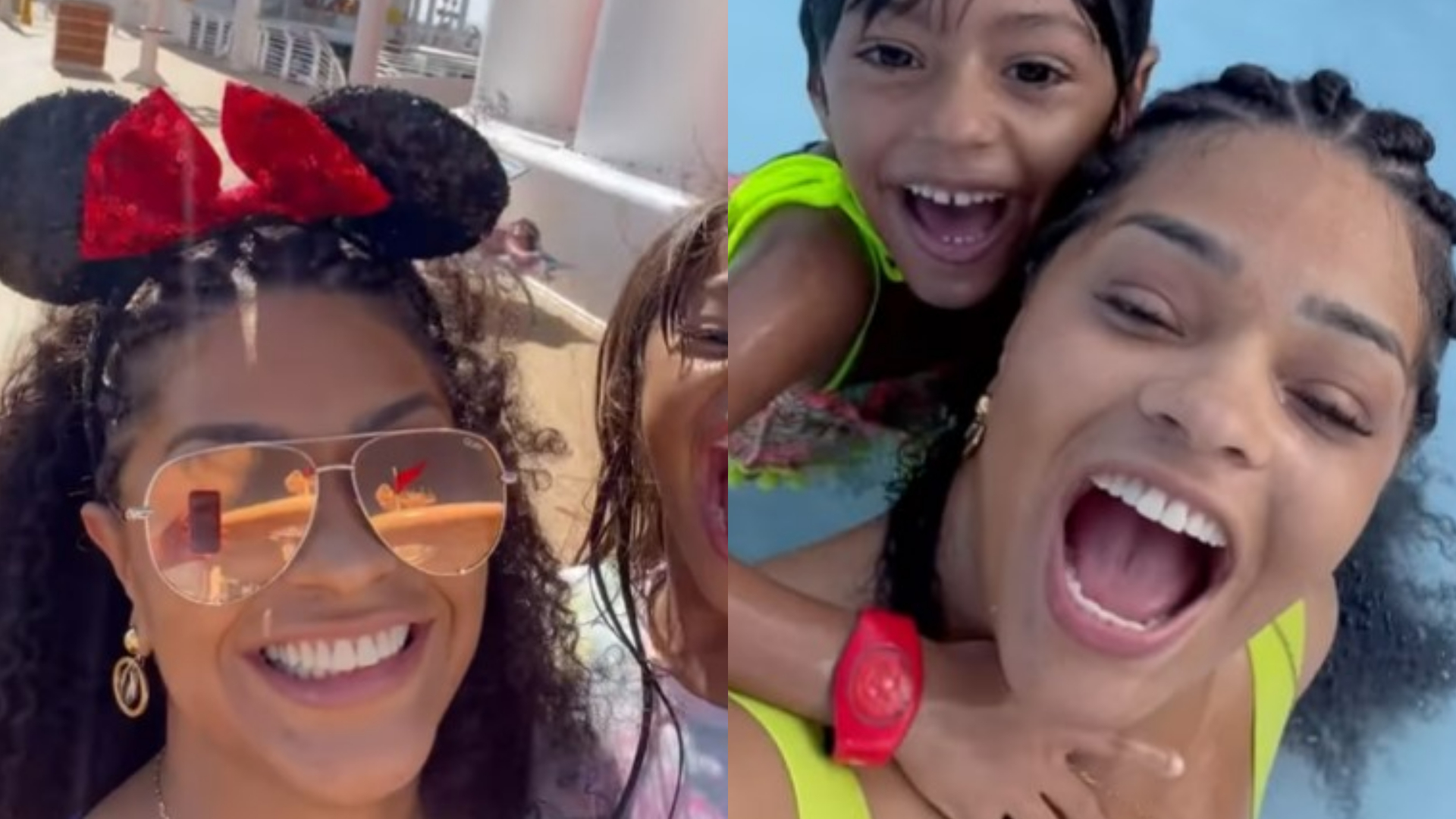 Juliana Alves faz viagem de navio especial na companhia da filha: ”Aventura encantadora!”