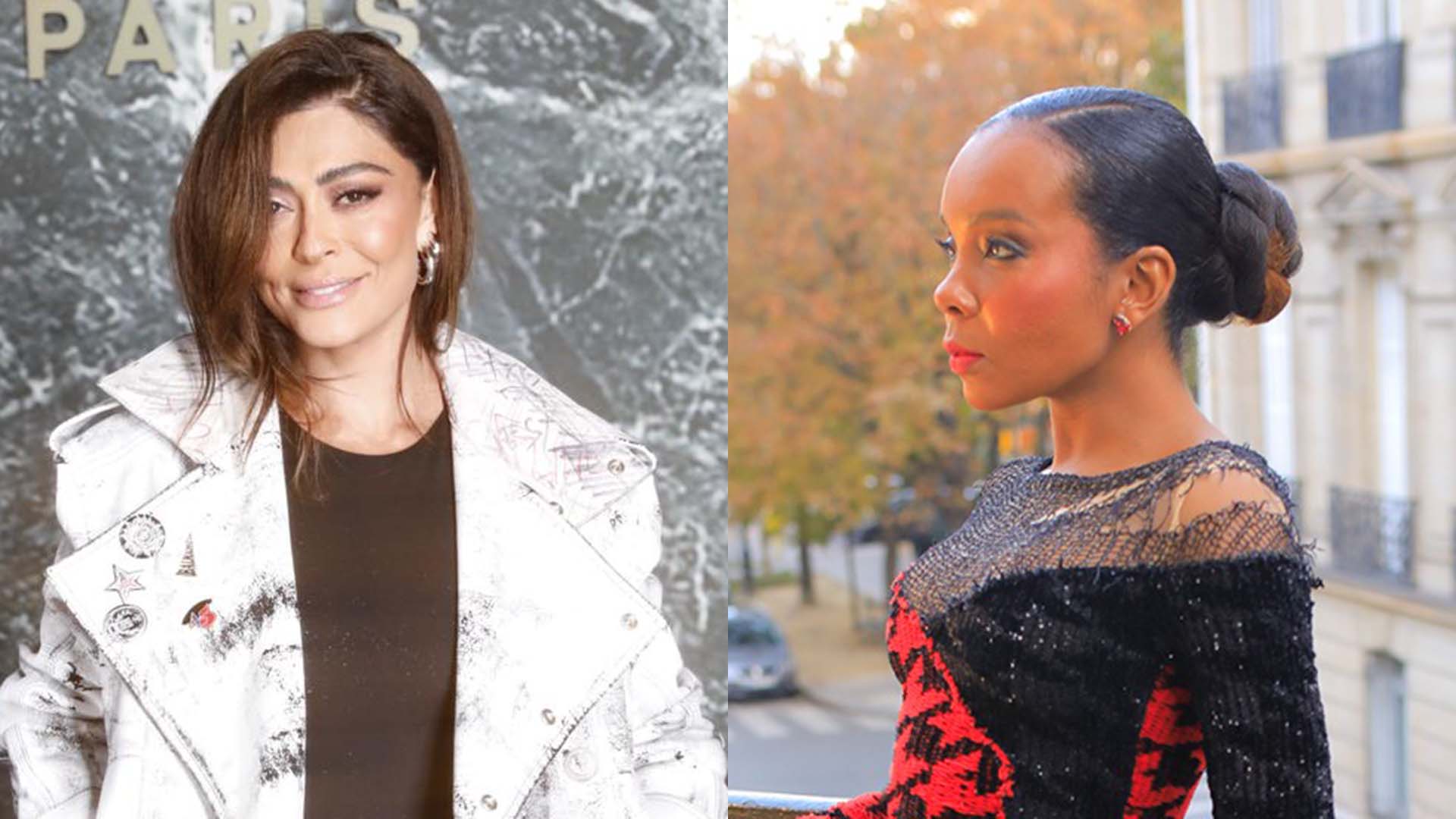 Juliana Paes e Thelma Assis prestigiam a Semana de Moda de Paris