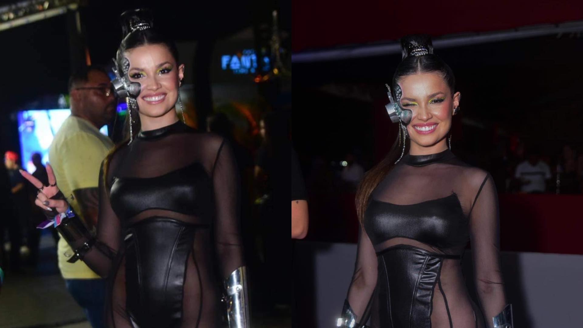 Juliette Freire exibe corpo escultural em look transparente para evento em Fortaleza