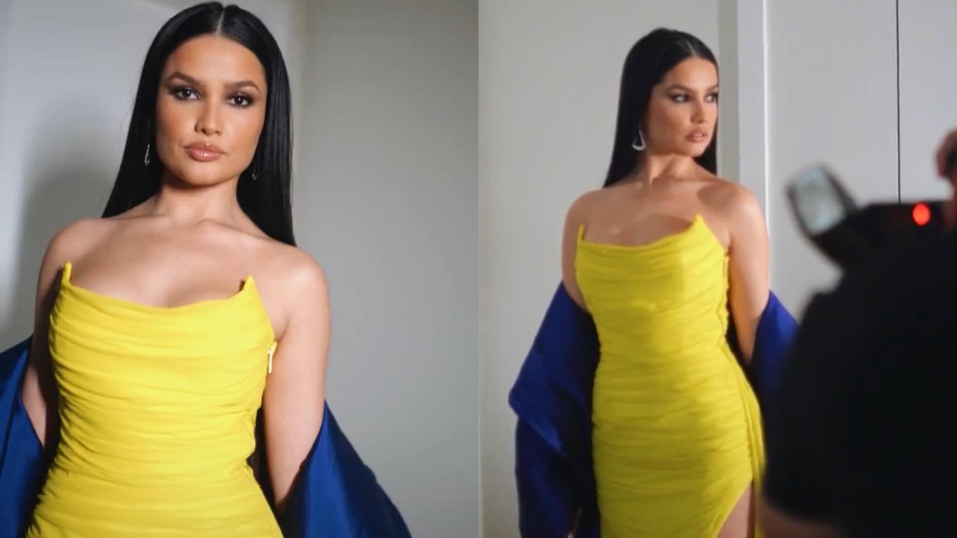 Juliette surpreende a web com a beleza ao posar com vestido amarelo poderoso: “Perfeita”