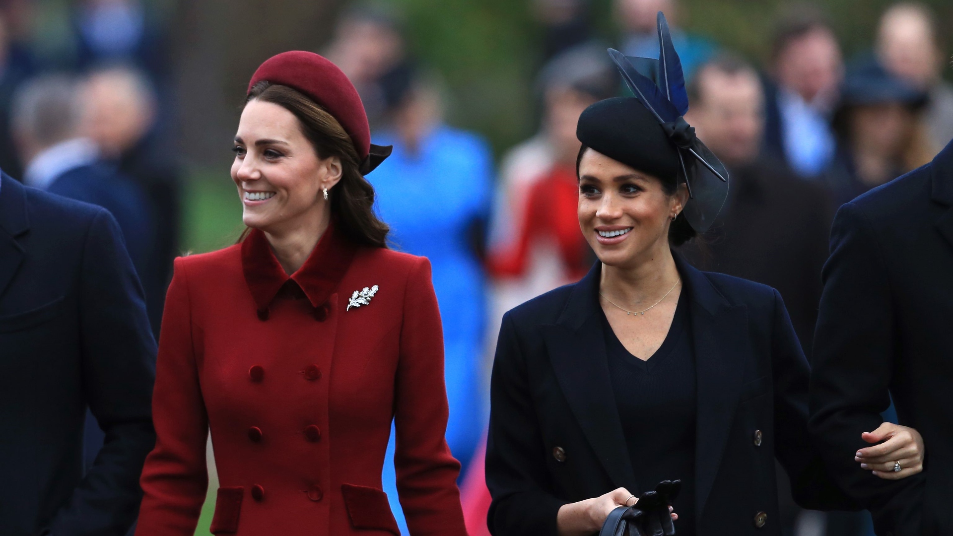 Kate Middleton e Meghan Markle não estavam com a família real quando a rainha morreu